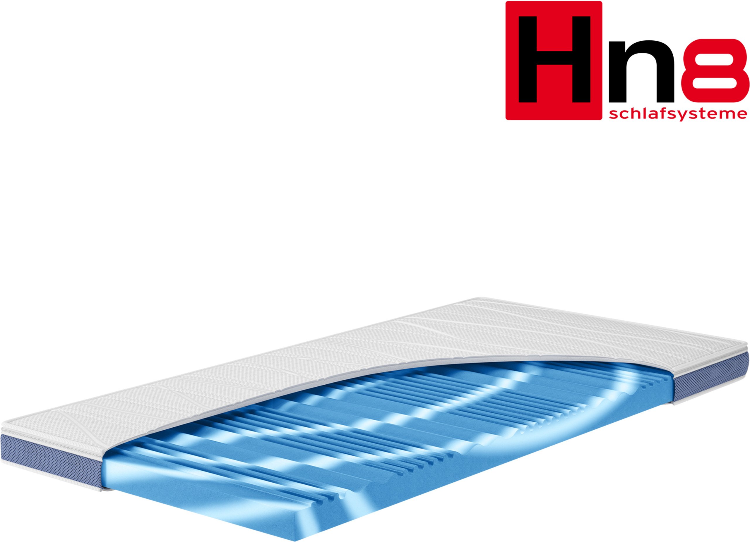 Hn8 Schlafsysteme 7-Zonen Geltouch-Matratzentopper Surf 100 (H2, 90 x 190)
