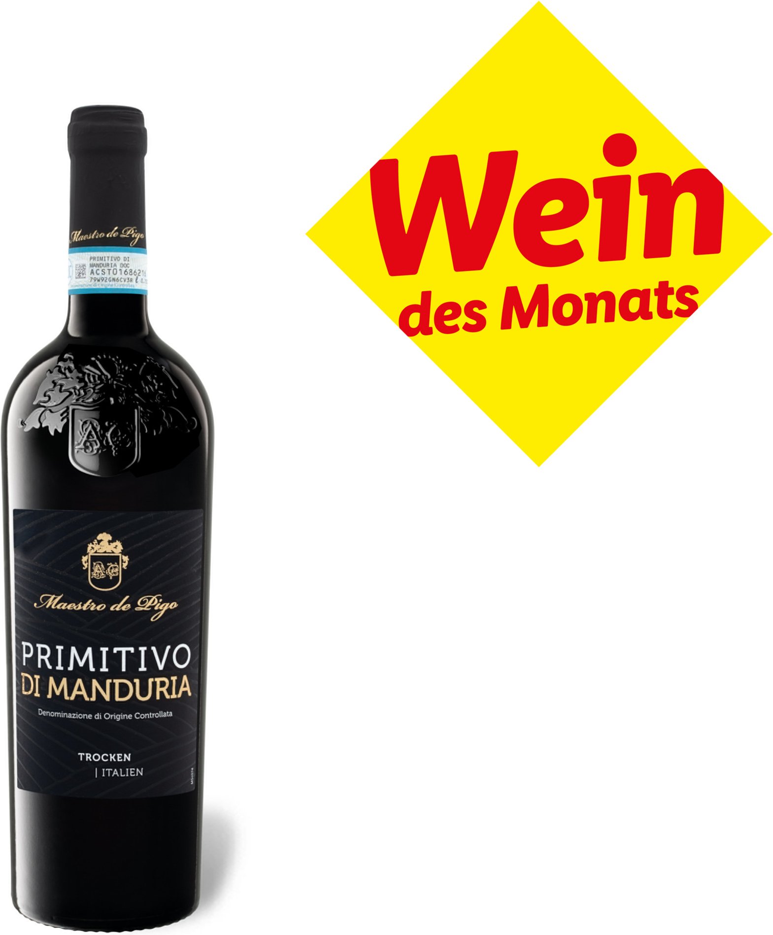 Primitivo di Manduria DOC trocken, Rotwein 2022