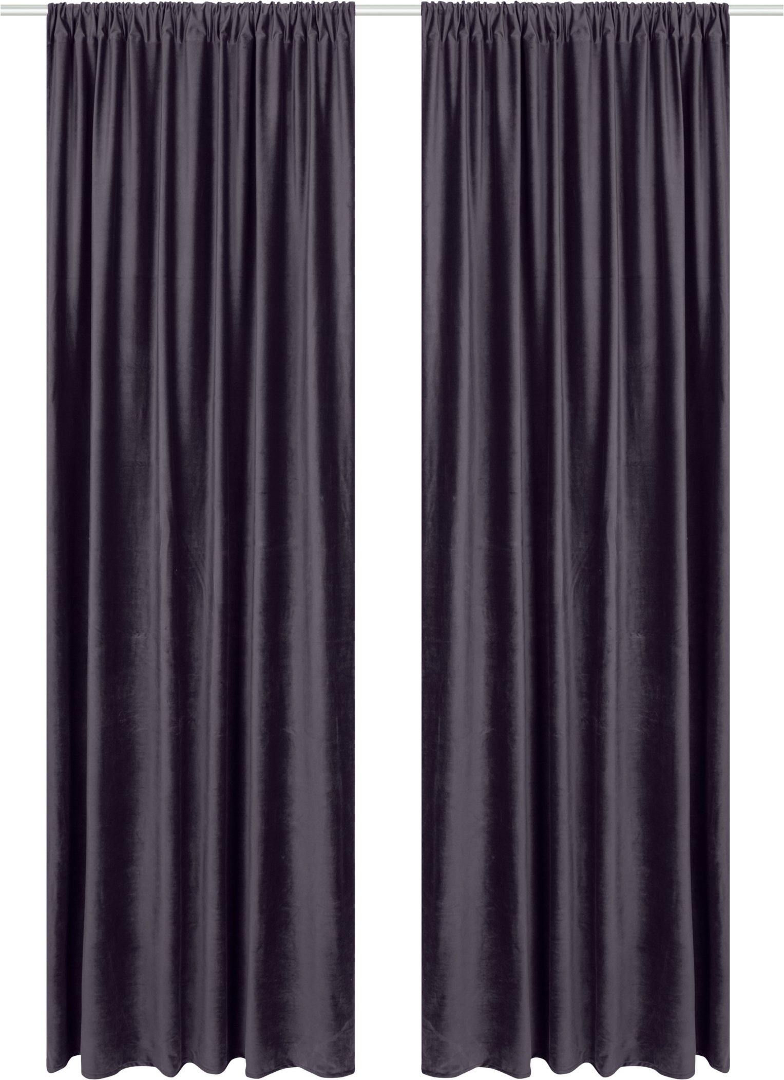 LIVARNO home Vorhang Samt 135 x 254 cm (Lila)