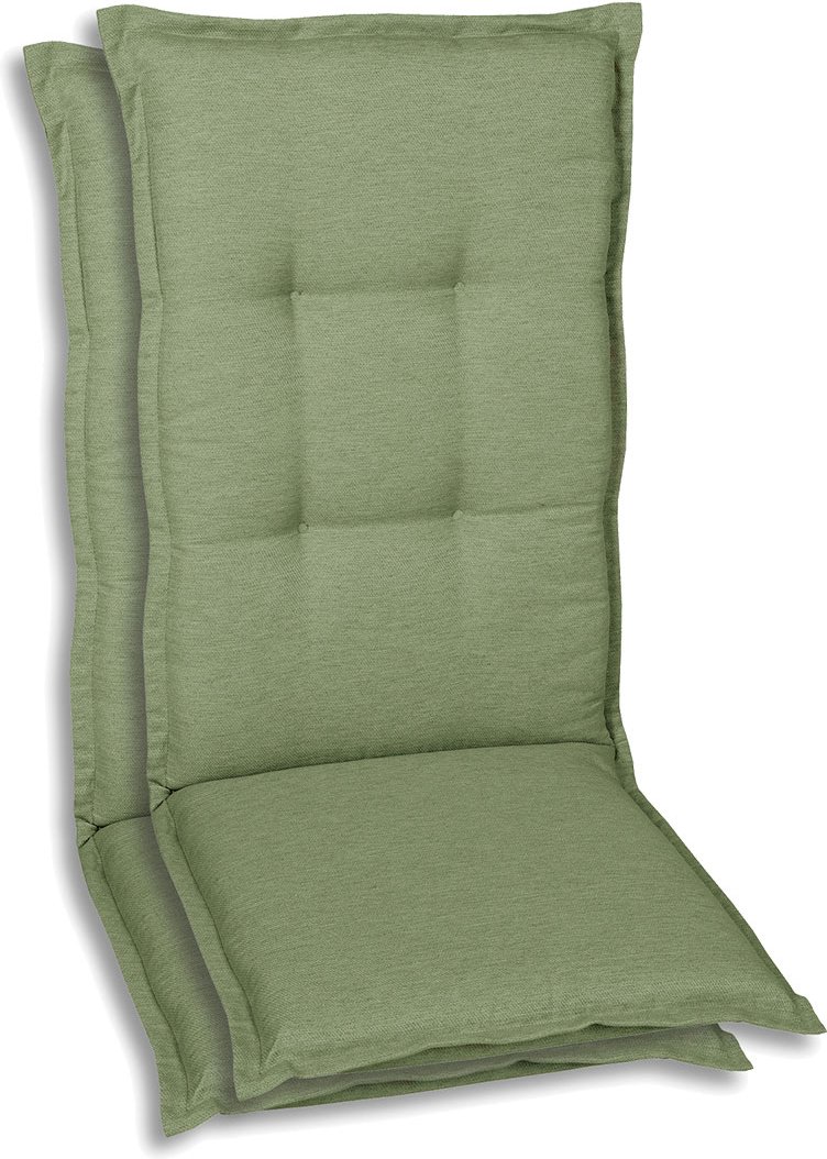 GO-DE Textil Gartenaufl, hellgrün, 2er Set Hochlehner (2er Set Hochlehner, Hellgrün)