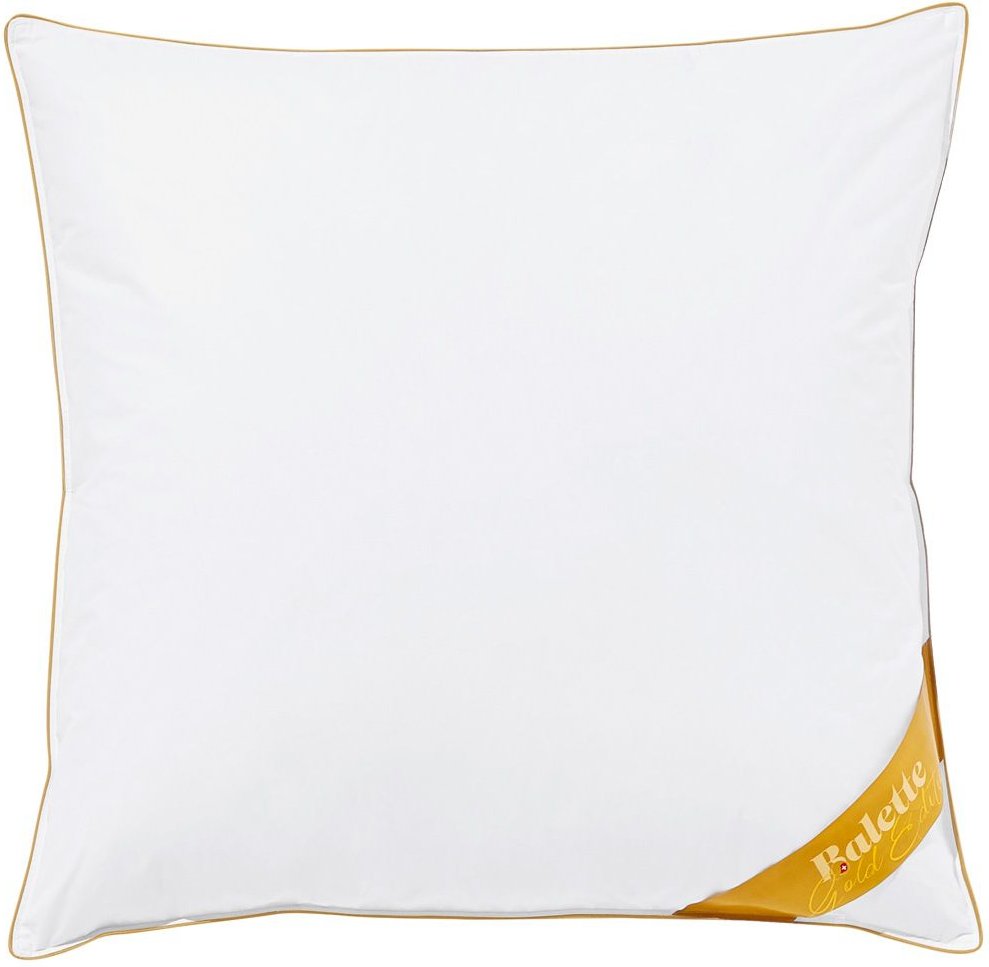 Balette deLuxe Gänsefeder/Daunen Kopfkissen Gold-Edition (80 X 80 cm)