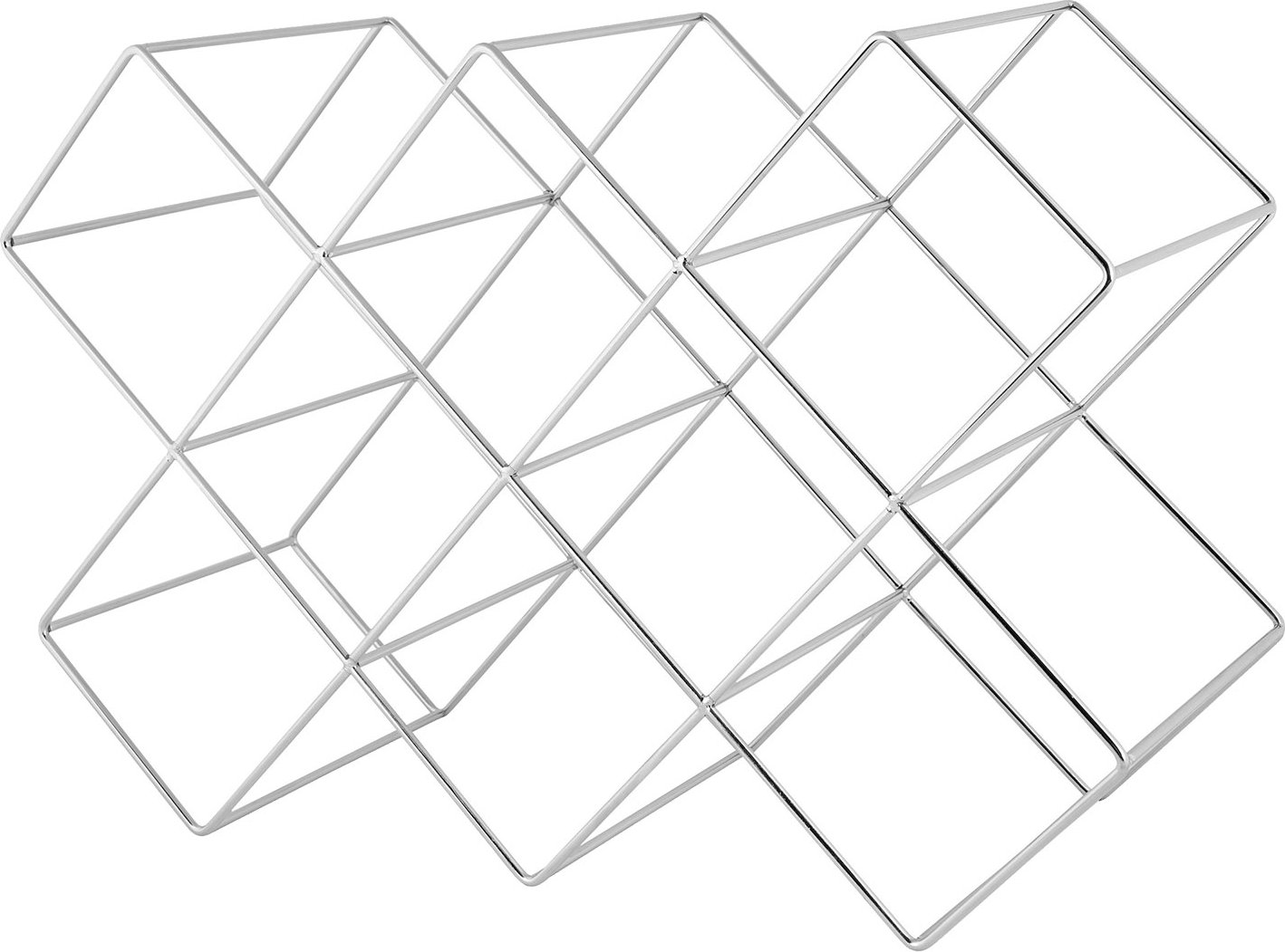 ECHTWERK Küchenzubehör aus Eisen (Weinregal für 8 Flaschen, Edelstahl)