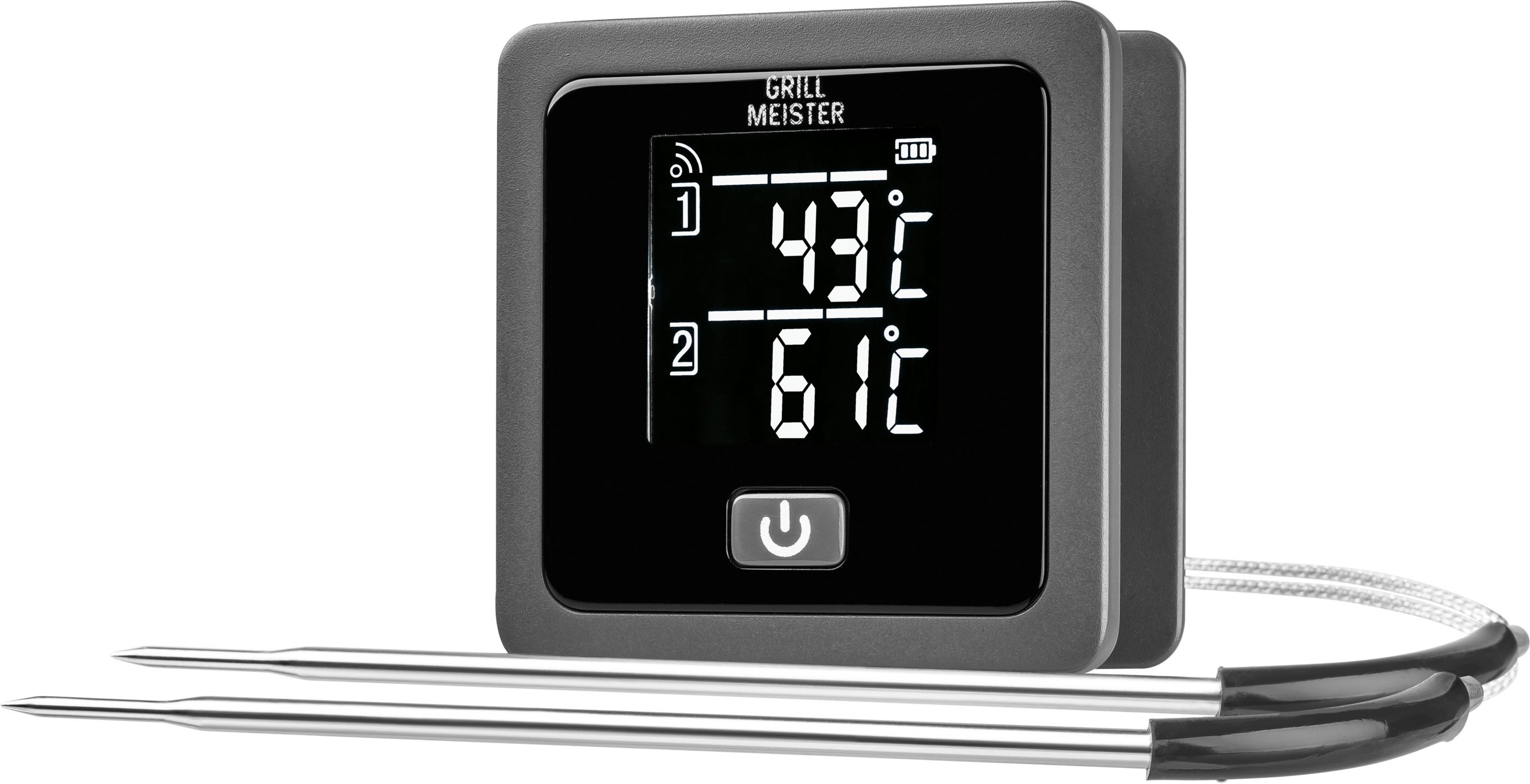GRILLMEISTER 2 Fühler Grillthermometer (Bluetooth GTGT 2.4 A2)