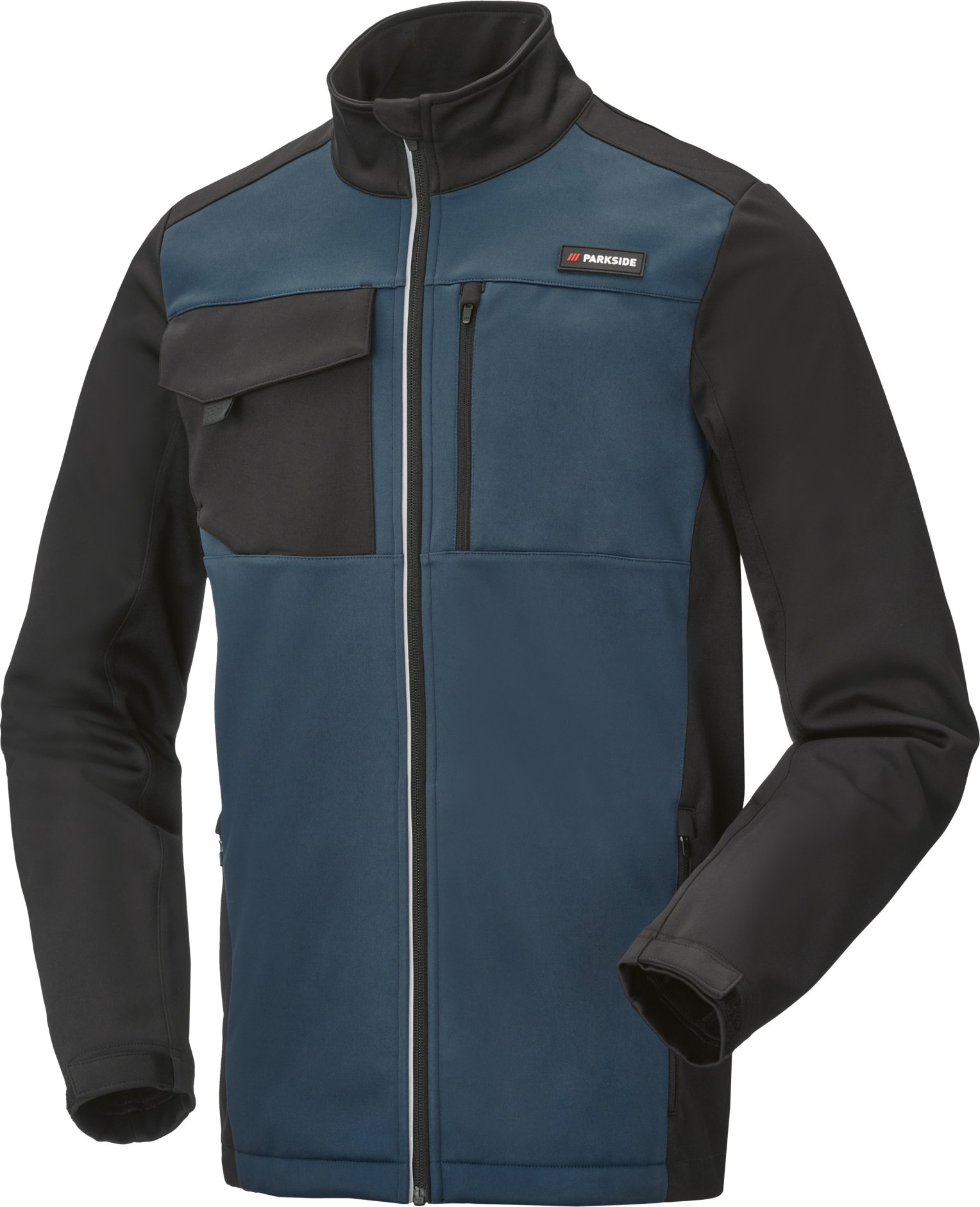 Thumbnail - PARKSIDE® Herren Softshelljacke (Schwarz/blau, XXL (60/62))