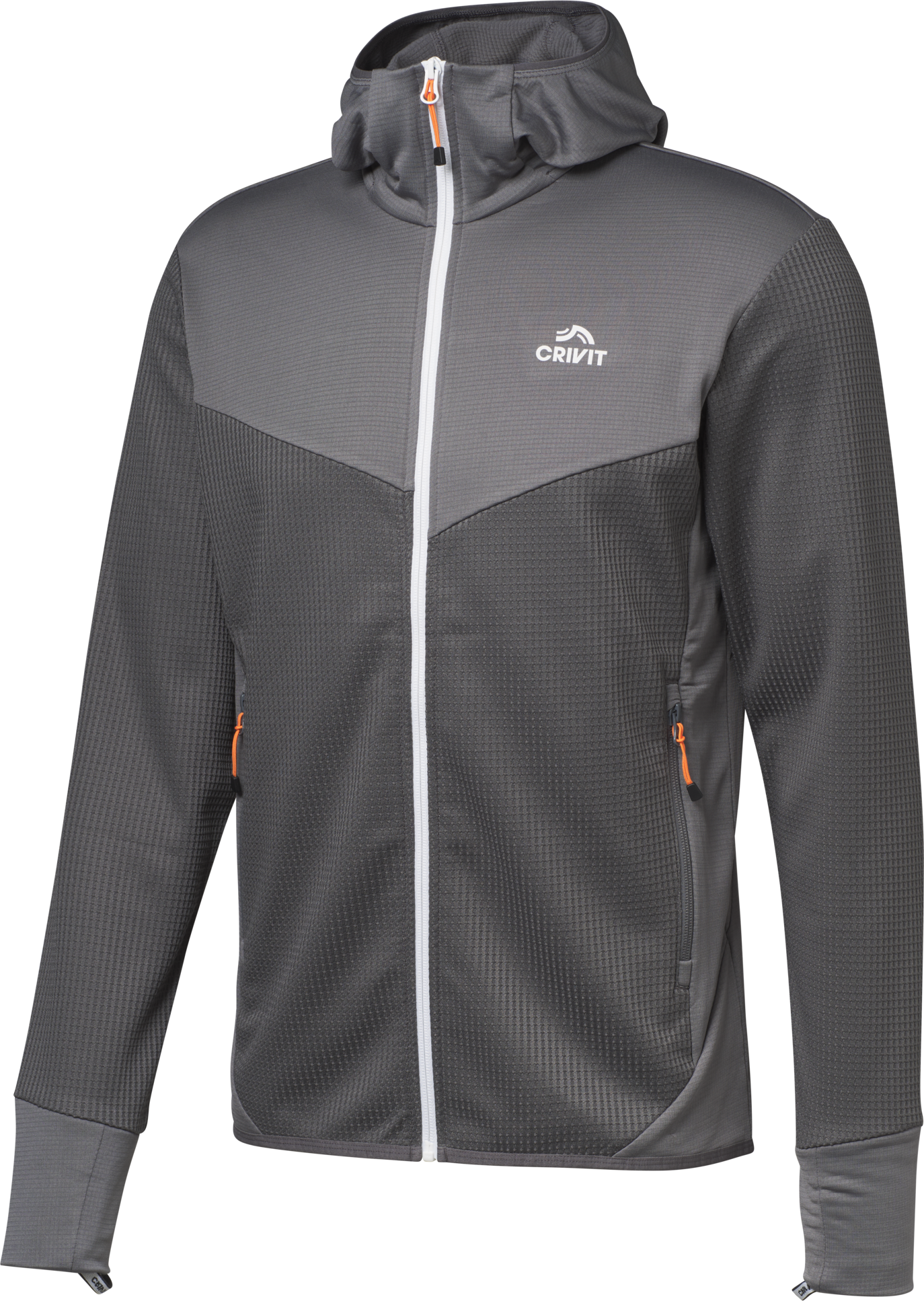 Thumbnail - CRIVIT Herren Funktionsjacke, mit geruchsneutraler Technologie HeiQ Mint (Grau, XXL (60/62))