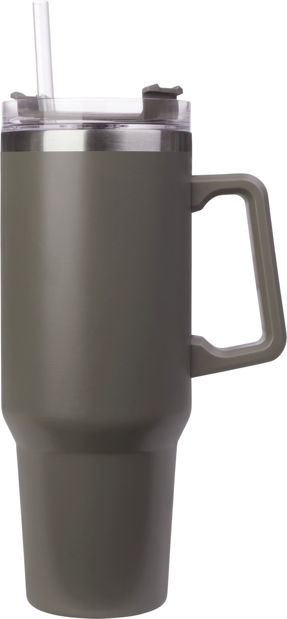 LIVARNO home Doppelwandiger Edelstahl-Becher mit Griff (Dunkelbraun)