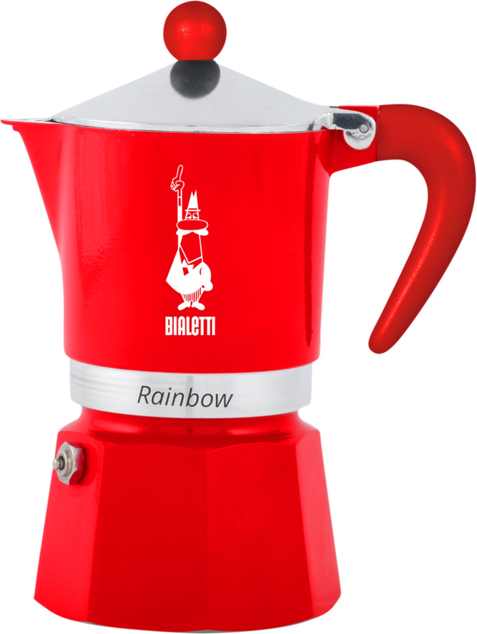 BIALETTI Espressokocher »RAINBOW «, bis zu 3 Tassen (Rot)