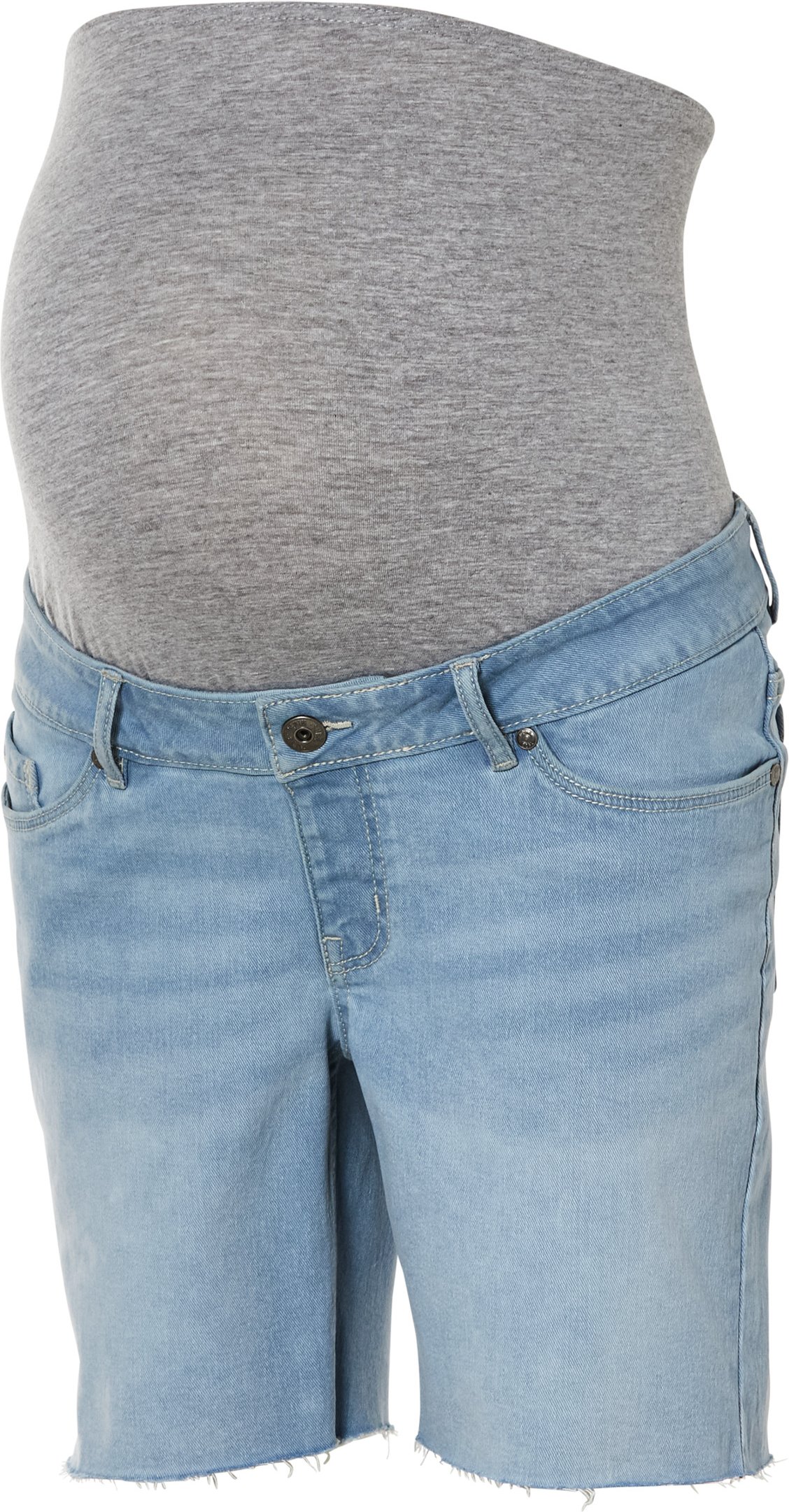 esmara® Damen Jeansshorts Umstand (Hellblau, 42)