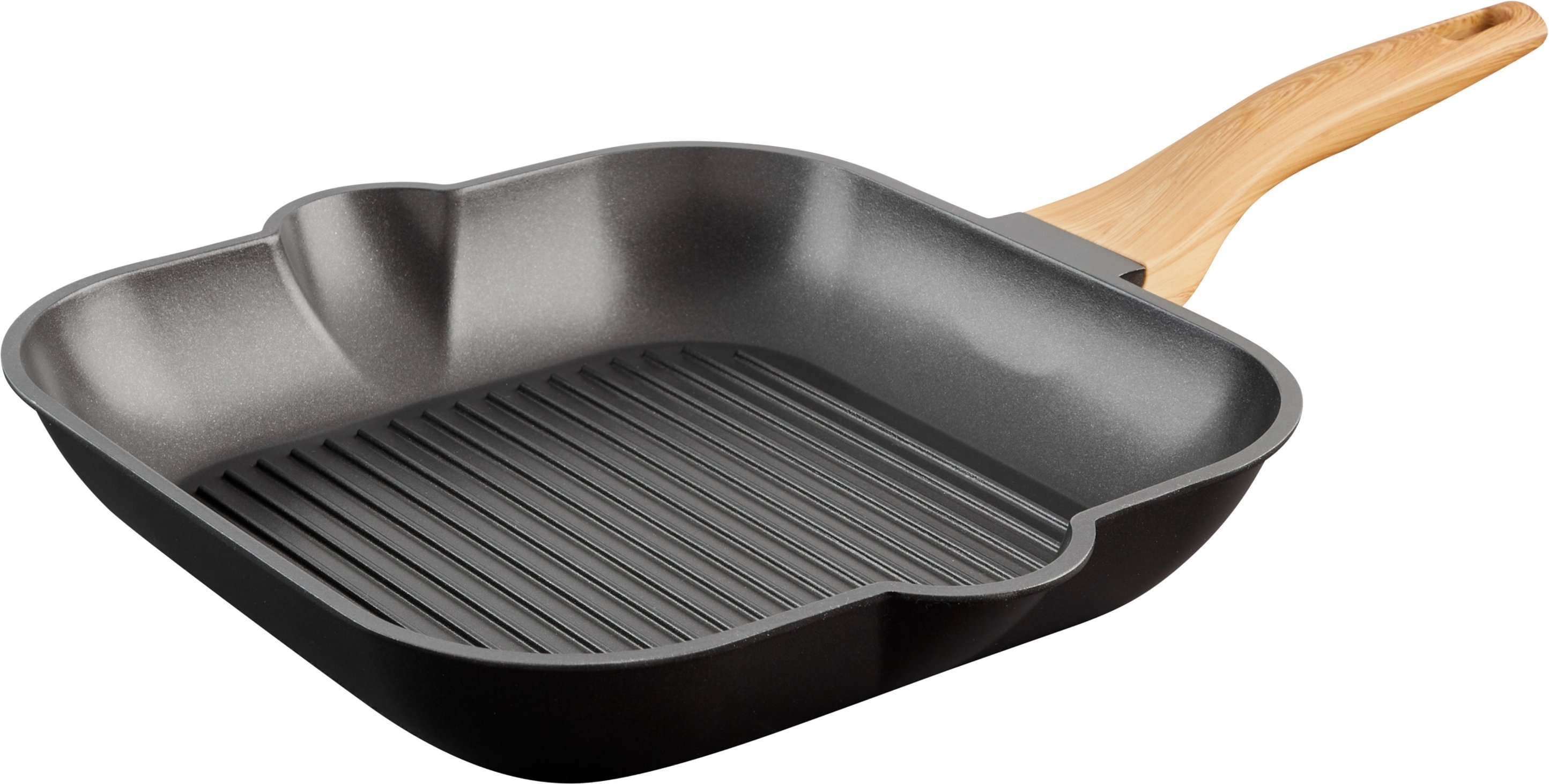 LIVARNO home Grill-/ Bratpfanne Aluguss 28 cm (Eckig)