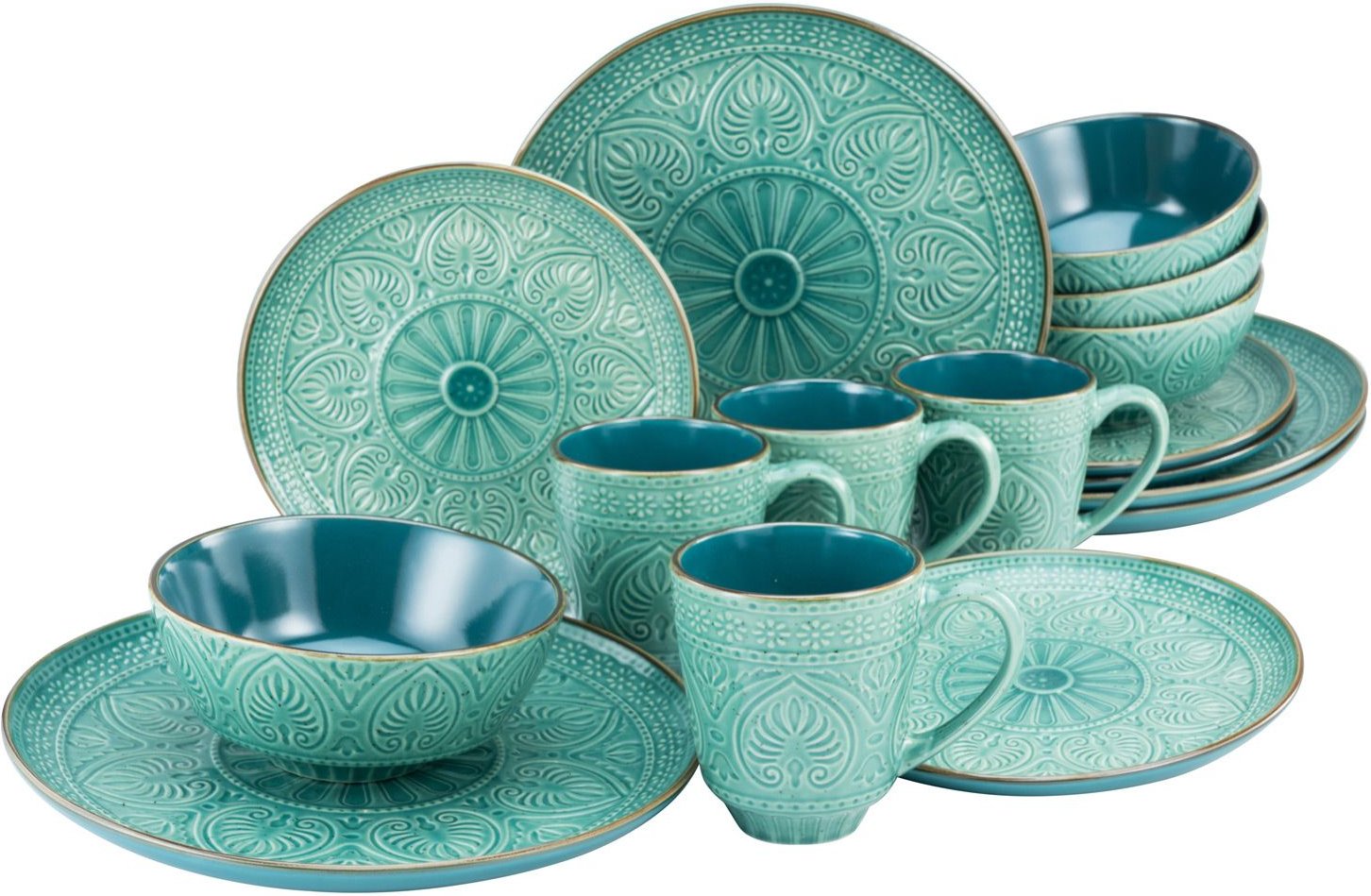 Creatable Samarkand Geschirrset 16tlg. (Smaragd)