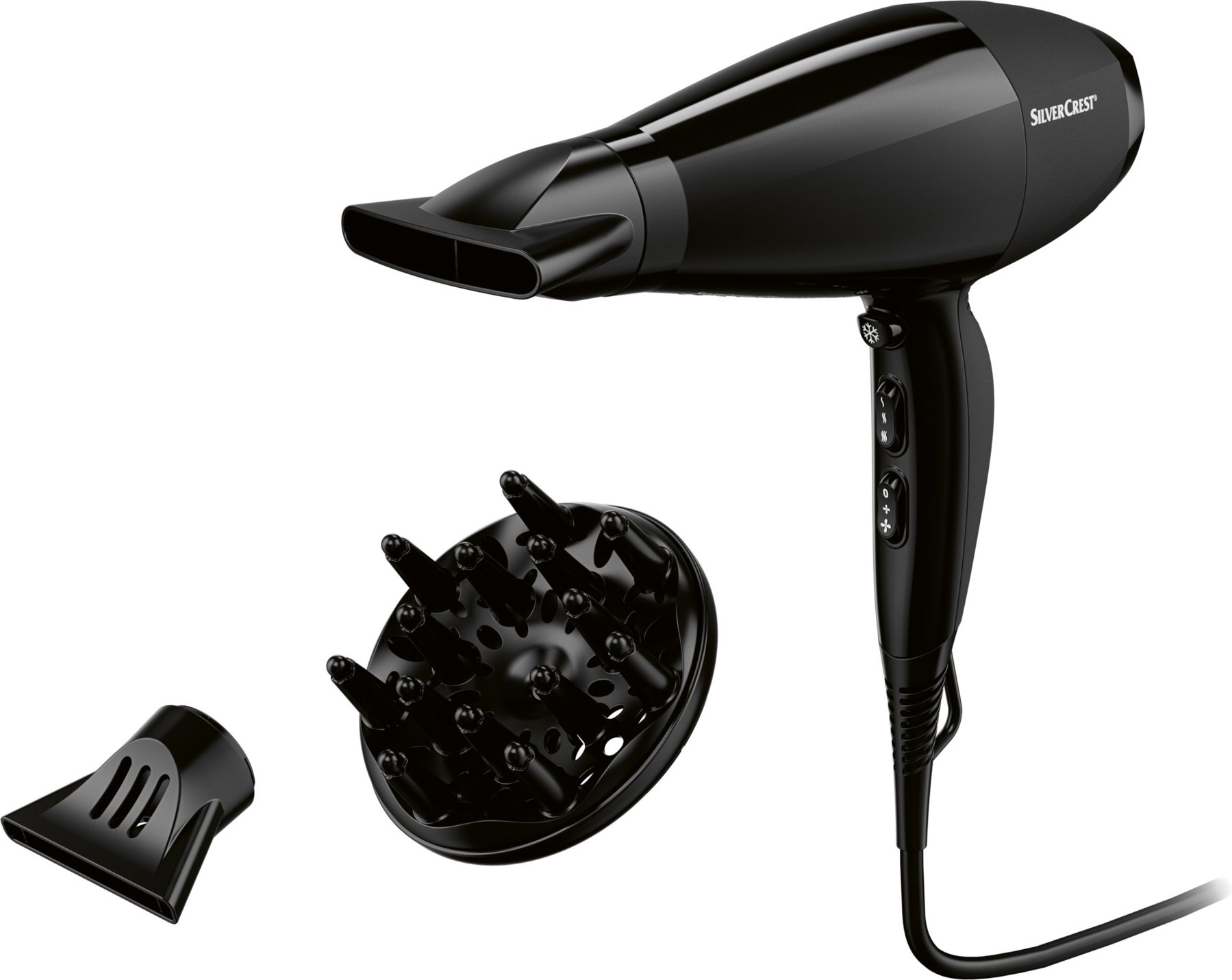 SILVERCREST® PERSONAL CARE Haartrockner AC Profi SHAC 2400 C2 /SOHAC 2400 C2 (Schwarz)