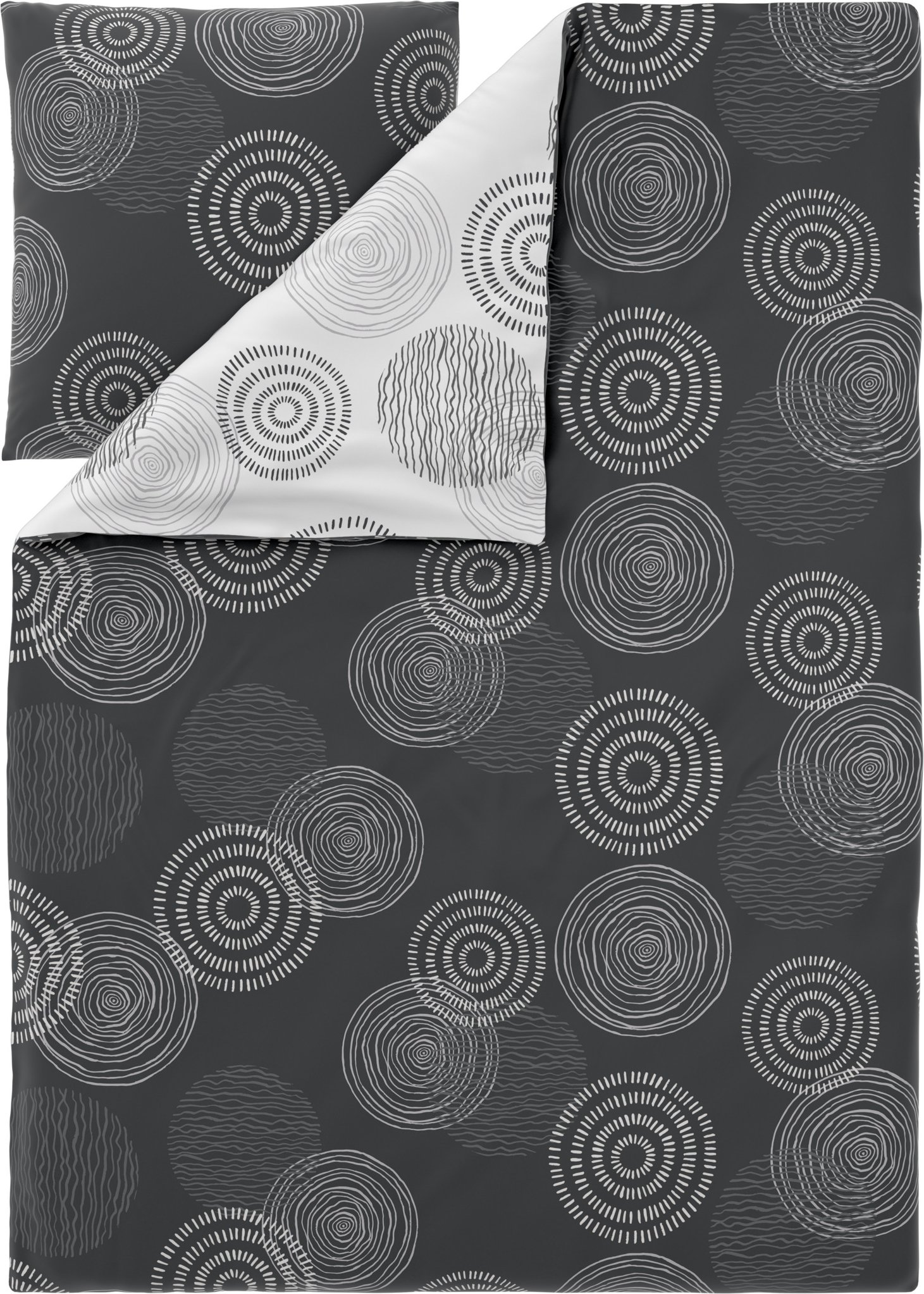 LIVARNO® Bettwäsche Edel-Renforcé 155 x 220 (Achtung LV: OSDE) (Kreise)