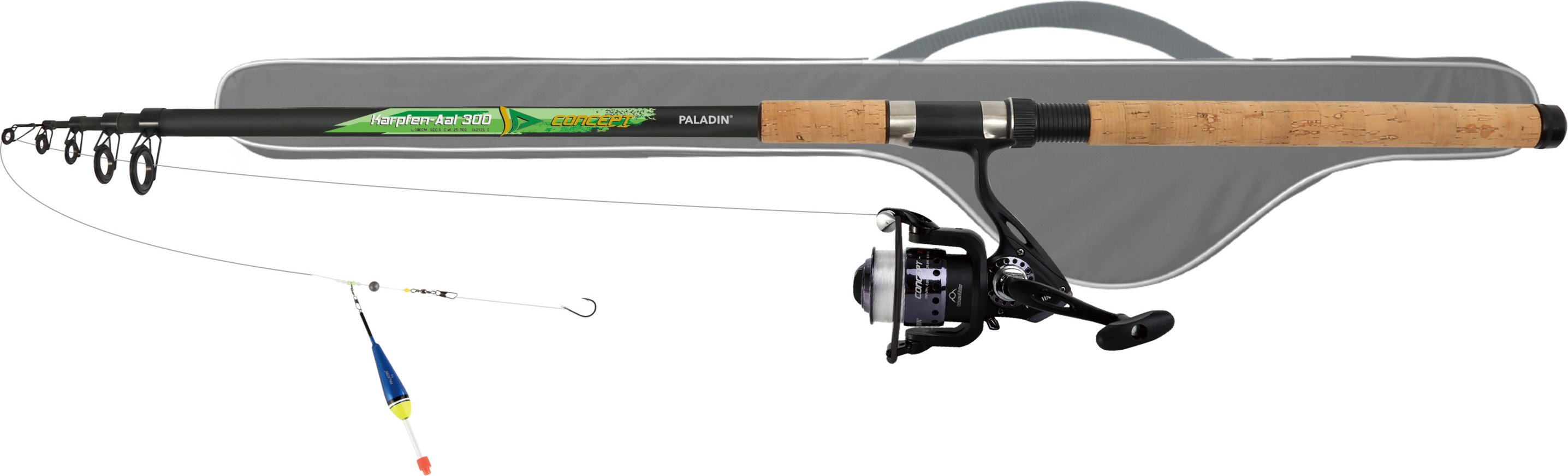 PALADIN® Zielfisch Angelset (Karpfen/Aal 3,00m)