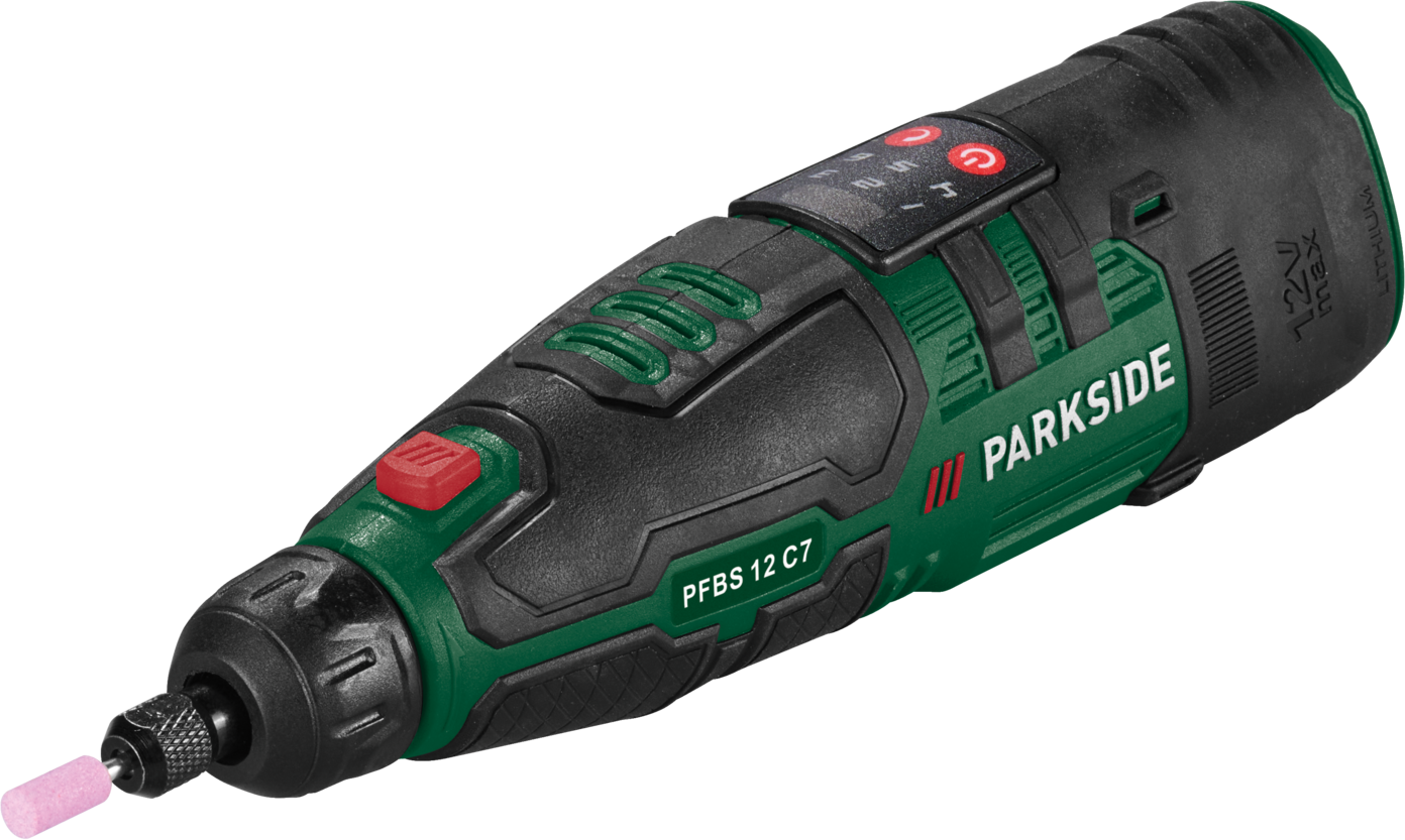 PARKSIDE® 12V Akku-Feinbohrschleifer »PFBS 12 C7«, mit integriertem Akku und Ladekabel)