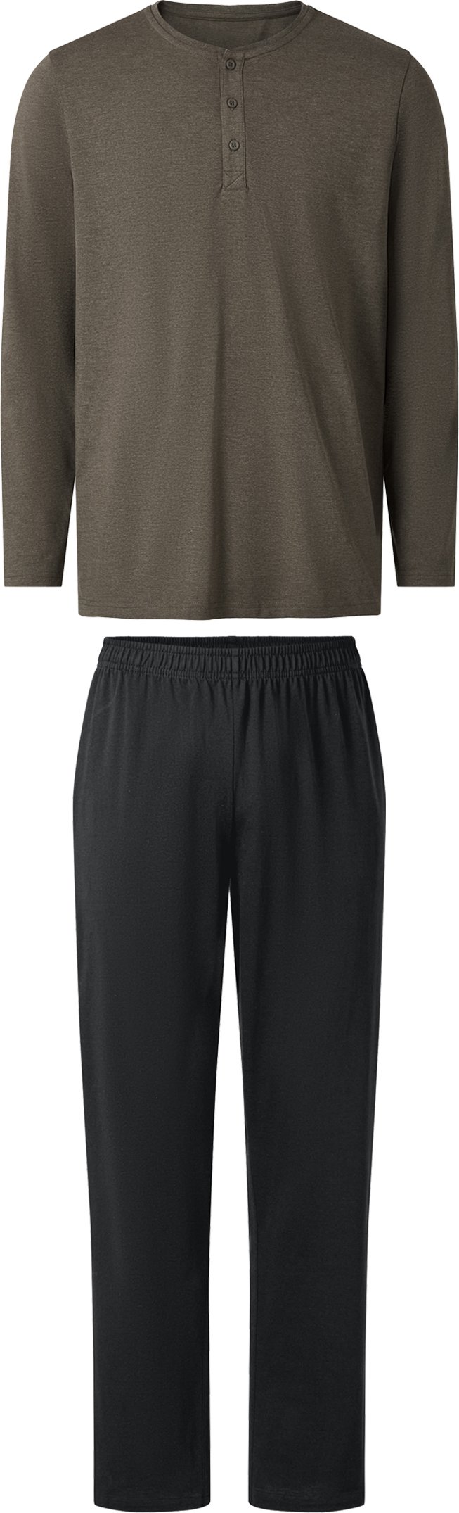Thumbnail - esmara Men Herren Pyjama (grau/schwarz, XXL (60/62))