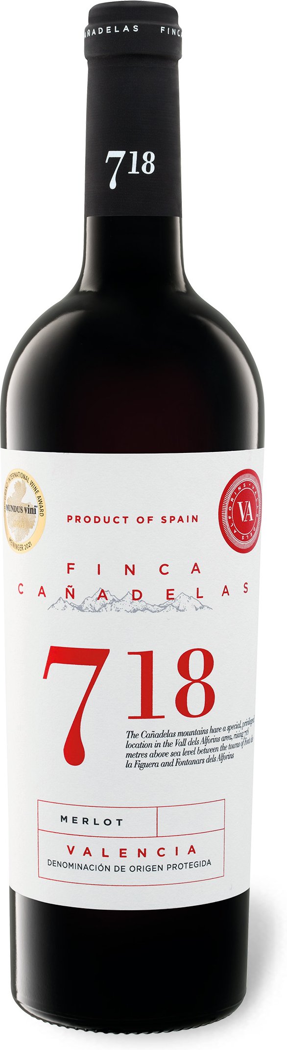 718 Finca Cañadelas Merlot Valencia DOP trocken vegan, Rotwein 2020