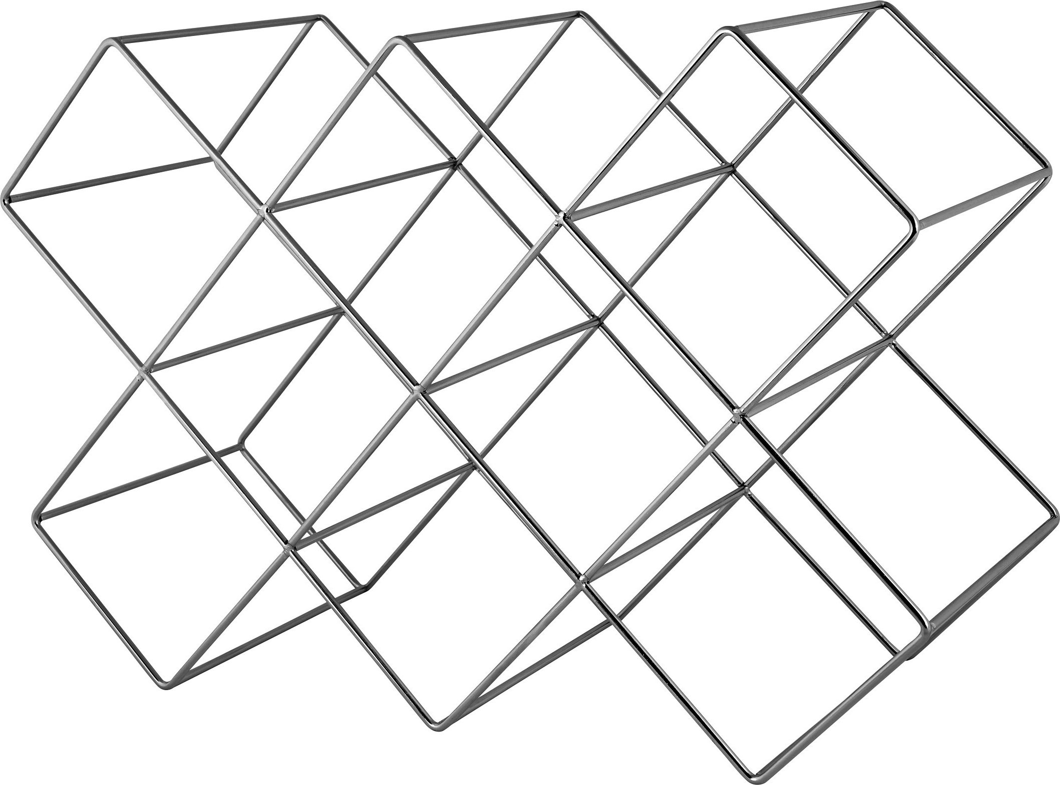 ECHTWERK Küchenzubehör aus Eisen (Weinregal für 8 Flaschen, Schwarz)
