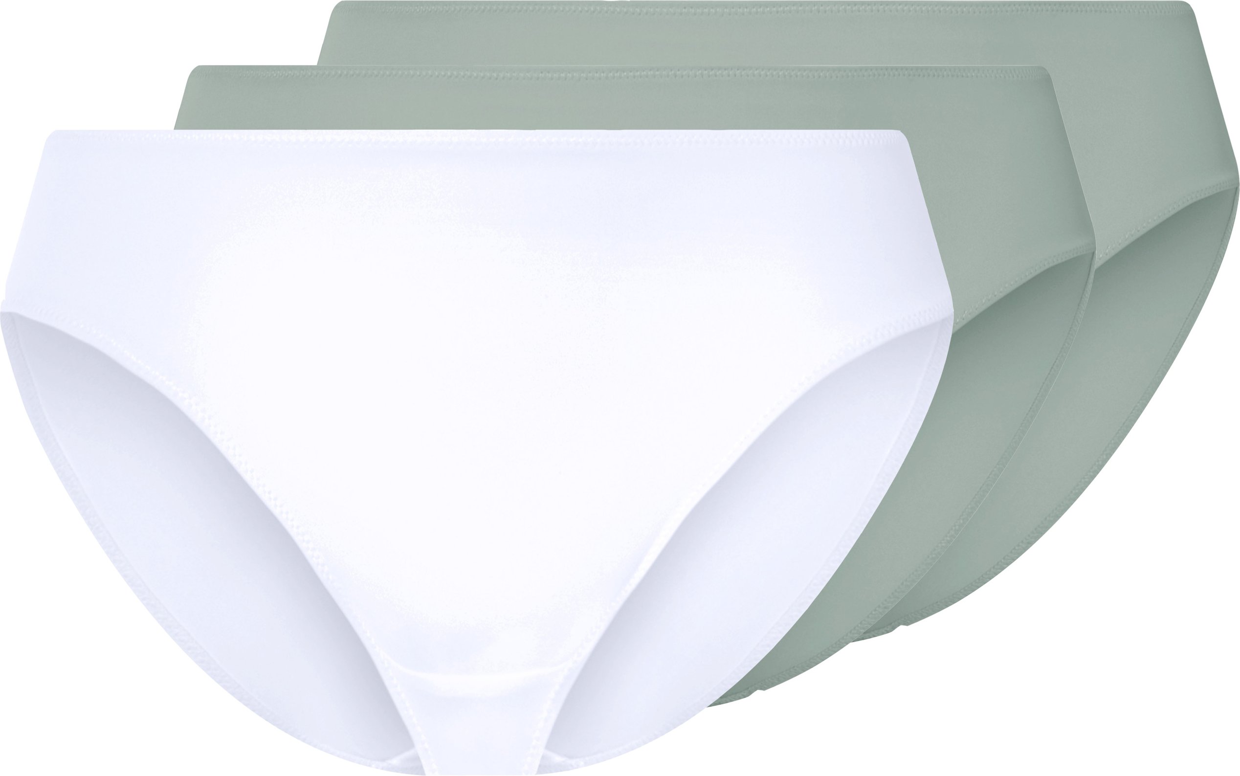 esmara® Damen Slip 3er (mint/weiß, XXL(52/54))