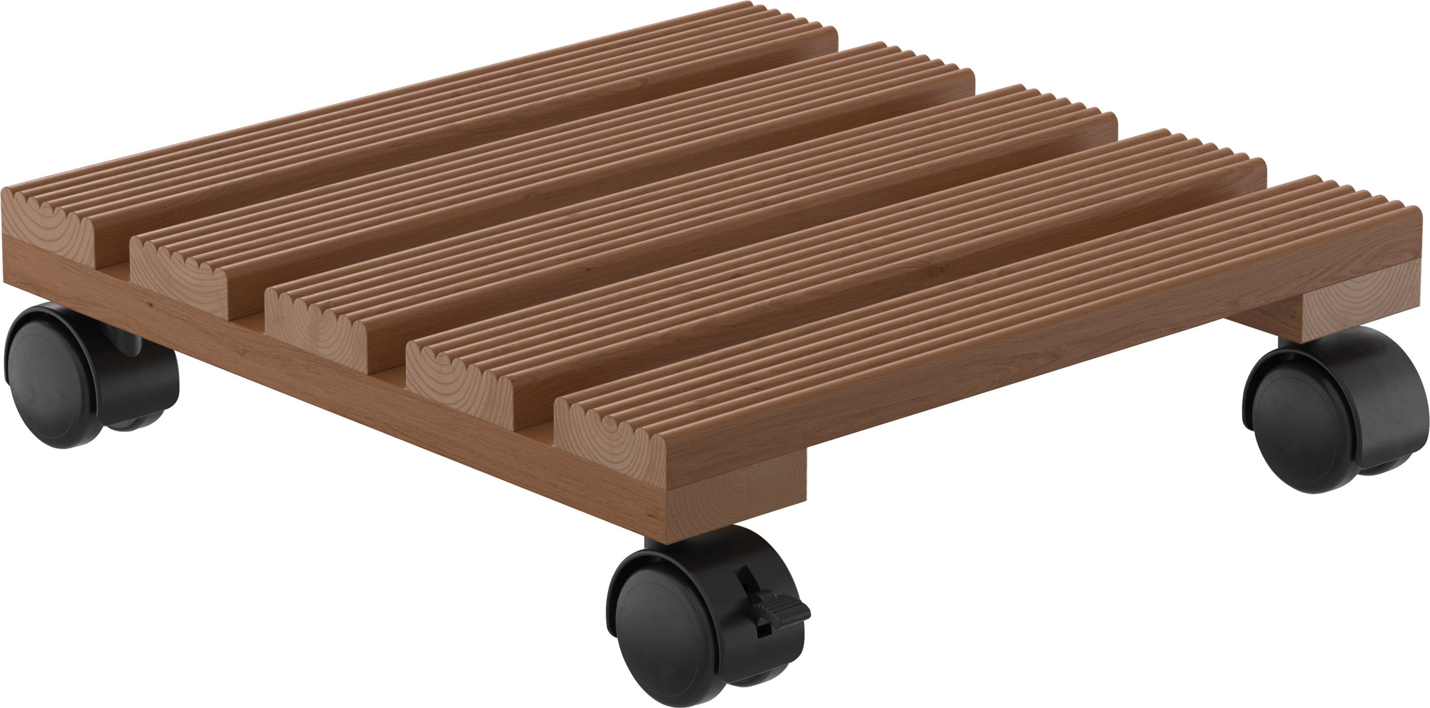 PARKSIDE® Pflanzenroller, mit 2 Feststellern (Holz, braun)