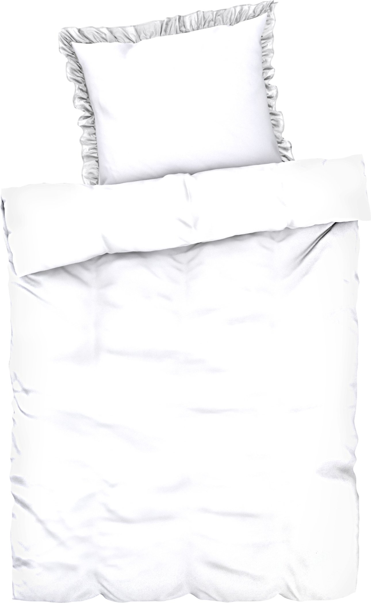 LIVARNO home Bettwäsche Edel-Renforcé 135 x 200 cm (Weiß)