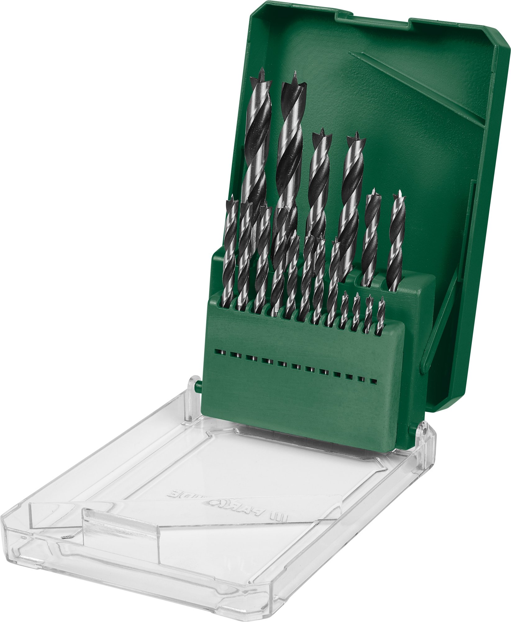 PARKSIDE® Stahl- / Holz- / Steinbohrersatz (Holzbohrer 18tlg.)