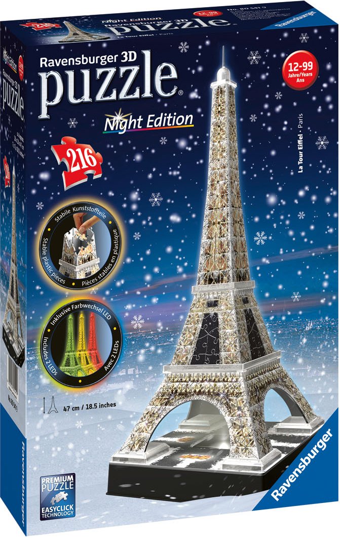 Ravensburger 3D Puzzle Gebäude leuchtend (Eiffelturm)