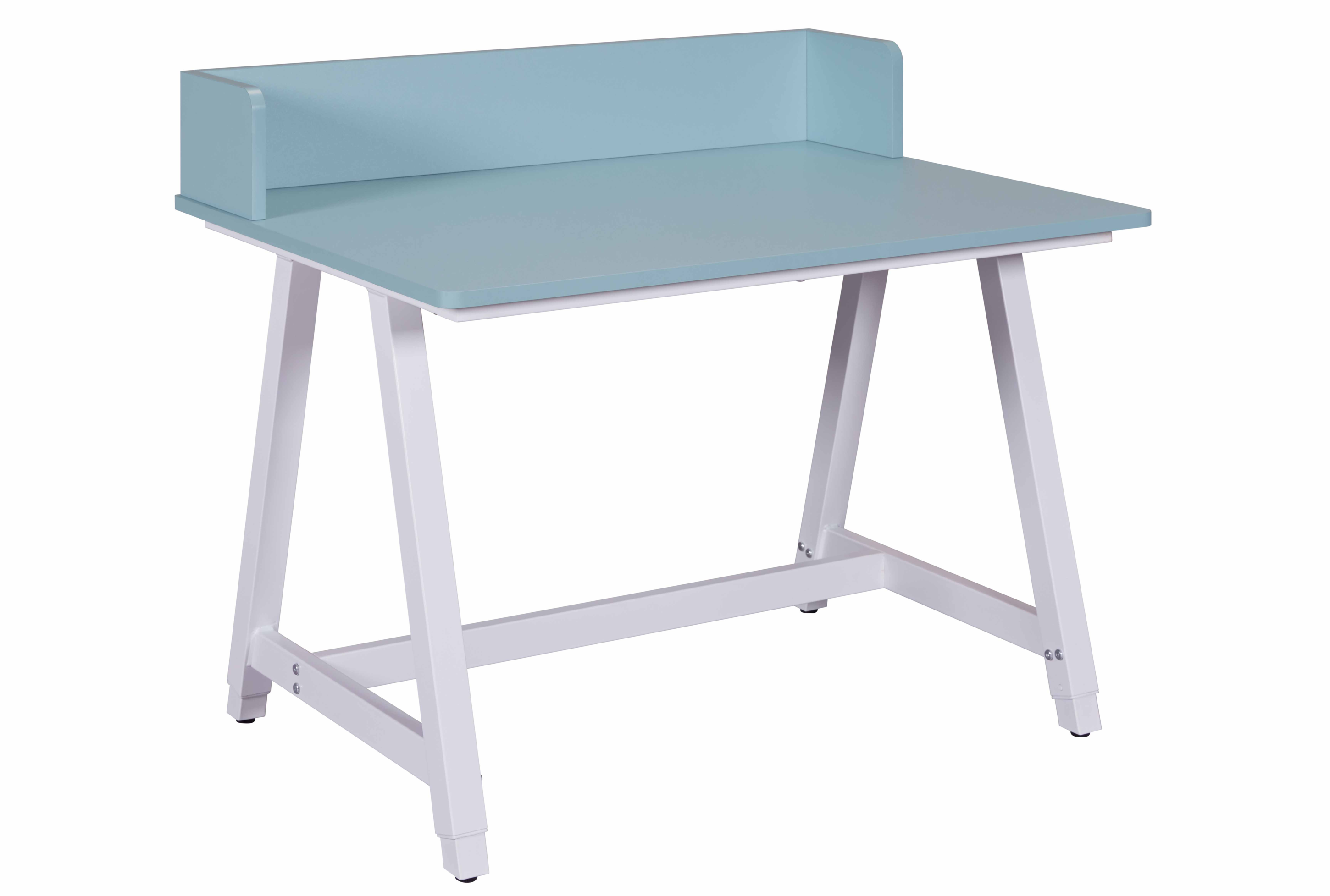 Inter Link Schreibtisch Emmelie höhenverstellbar (blau/weiss)