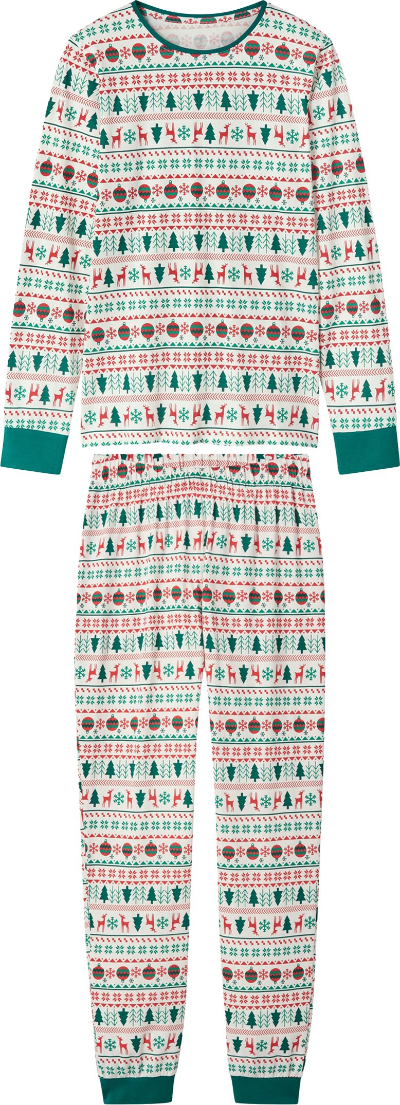 esmara® Damen Pyjama (Weiß, M(40/42))