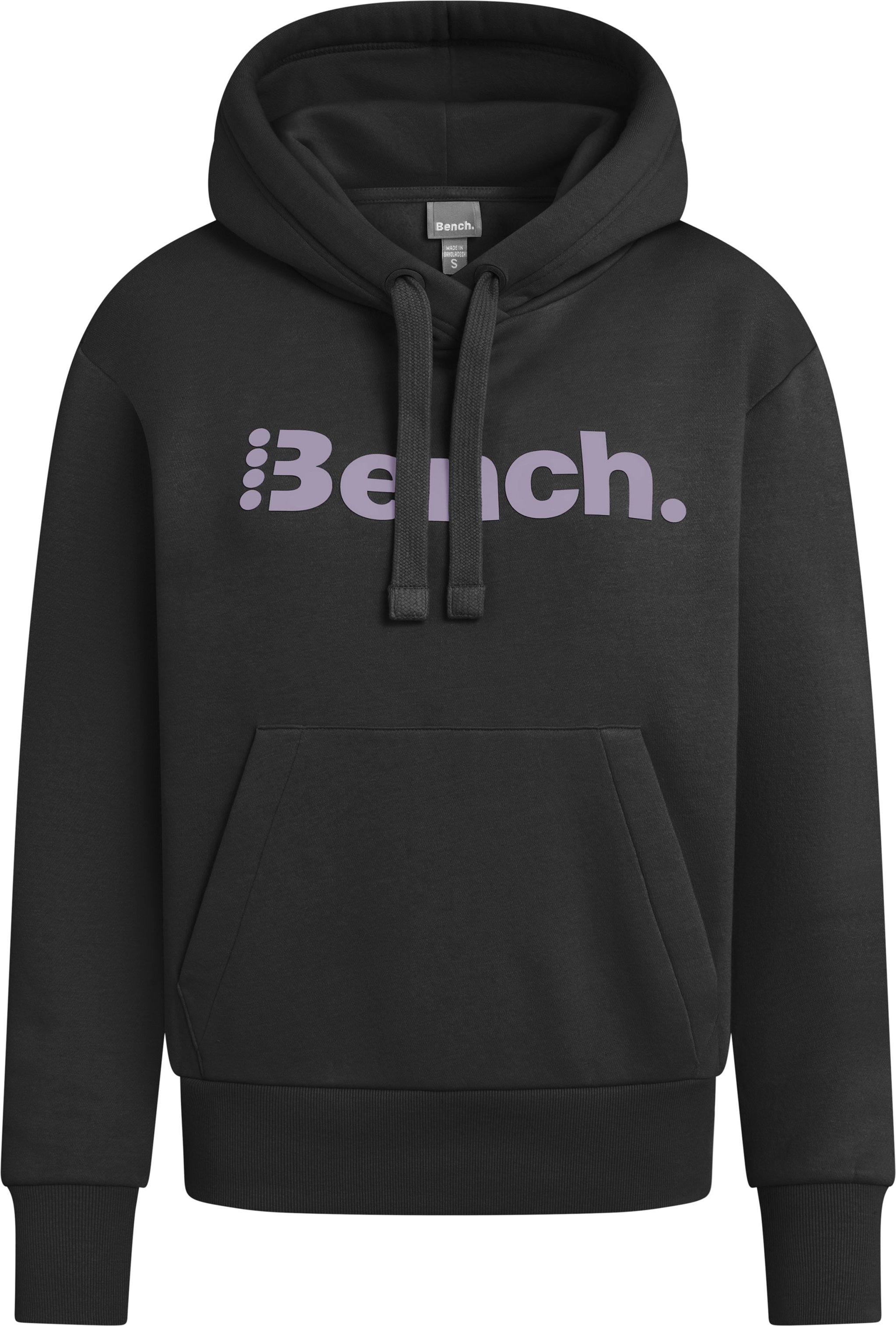 BENCH Damen Sweathoodie/Sweatjacke (schwarz (Kapuzenpullover), L)