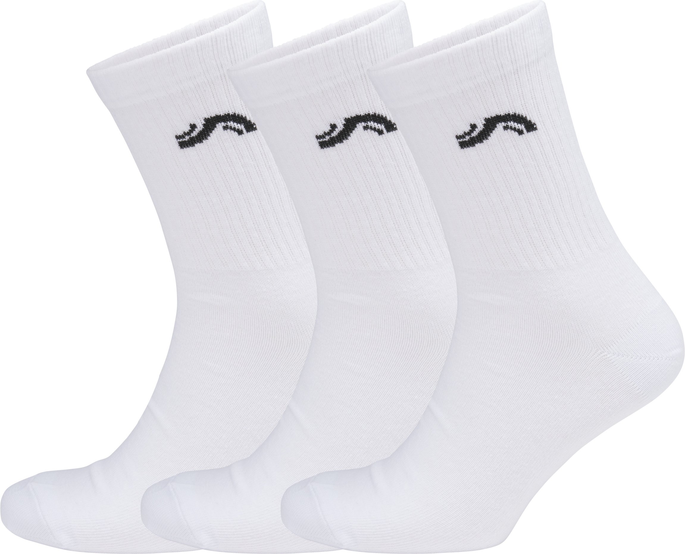 CRIVIT Tennissocken Sport 3 Paar (Weiß/schwarz, 39/42)