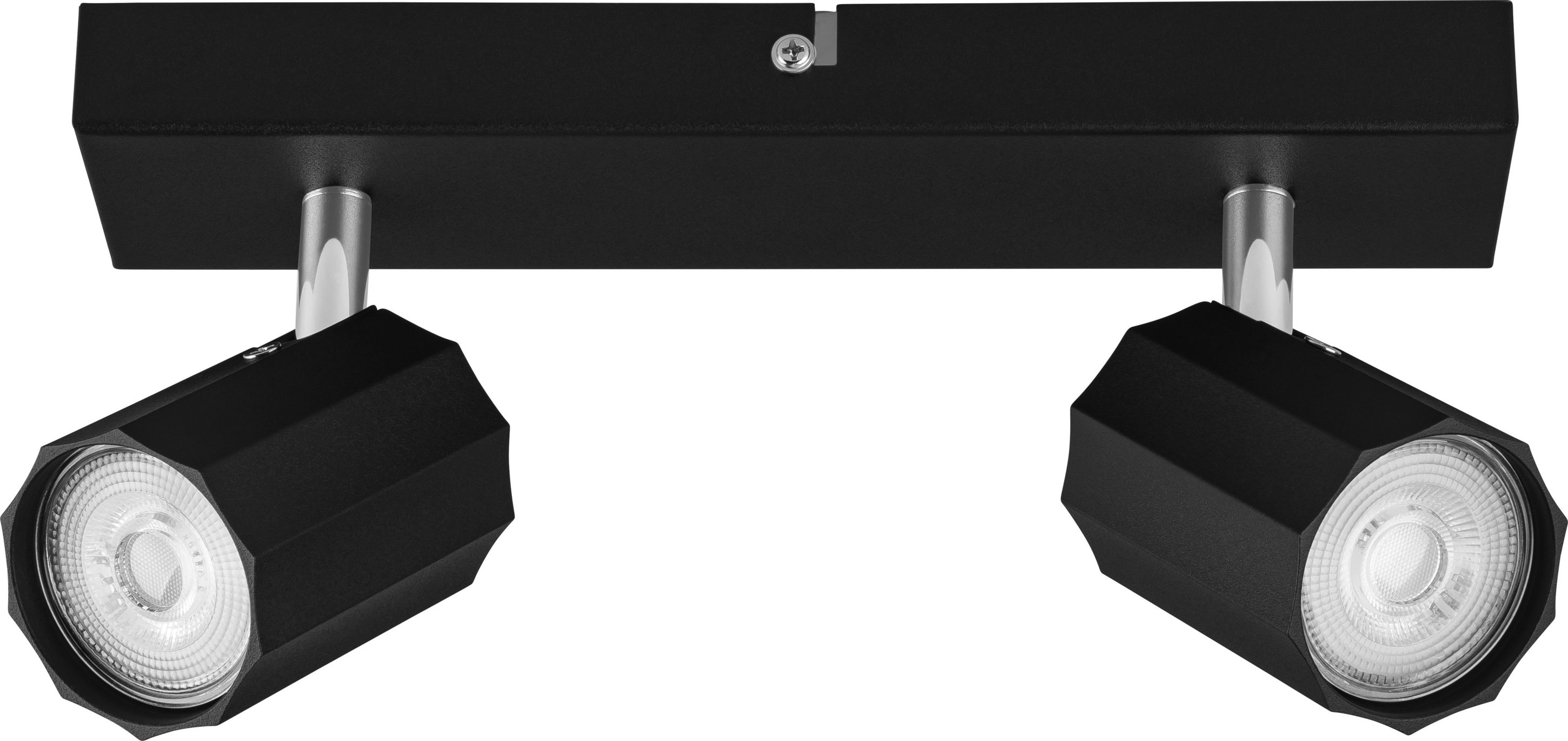 LIVARNO home Wand-/Deckenleuchte, neig- und schwenkbare Spots (Schwarz)