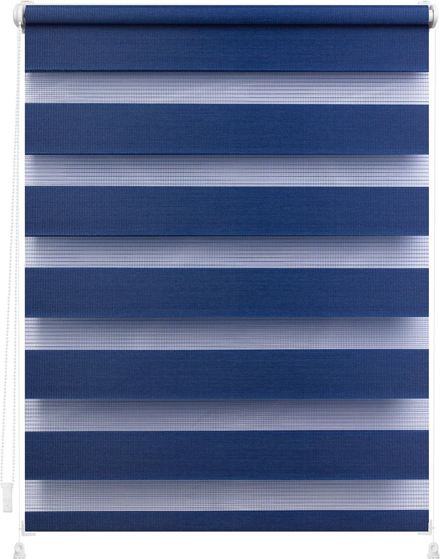 Lichtblick Duo-Rollo Klemmfix, ohne Bohren, verspannt, blickdicht (Blau, 60 x 150 cm)