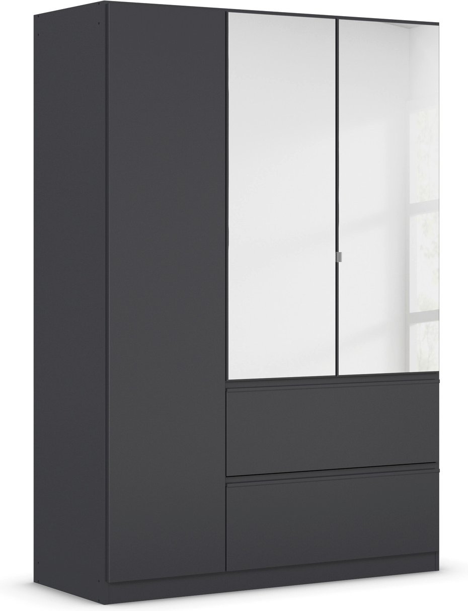 Thumbnail - rauch BLUE Costa Drehtürenschrank (3-türig mit Spiegel, grau metallic, 136 x 197 cm (BxH))