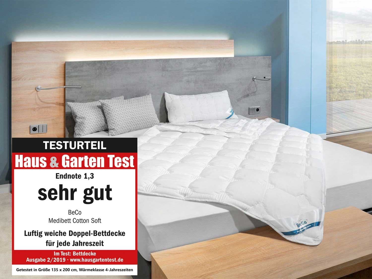 BeCo Vierjahreszeiten-Bettdecke Medibett Cotton Soft (135 X 200 CM)