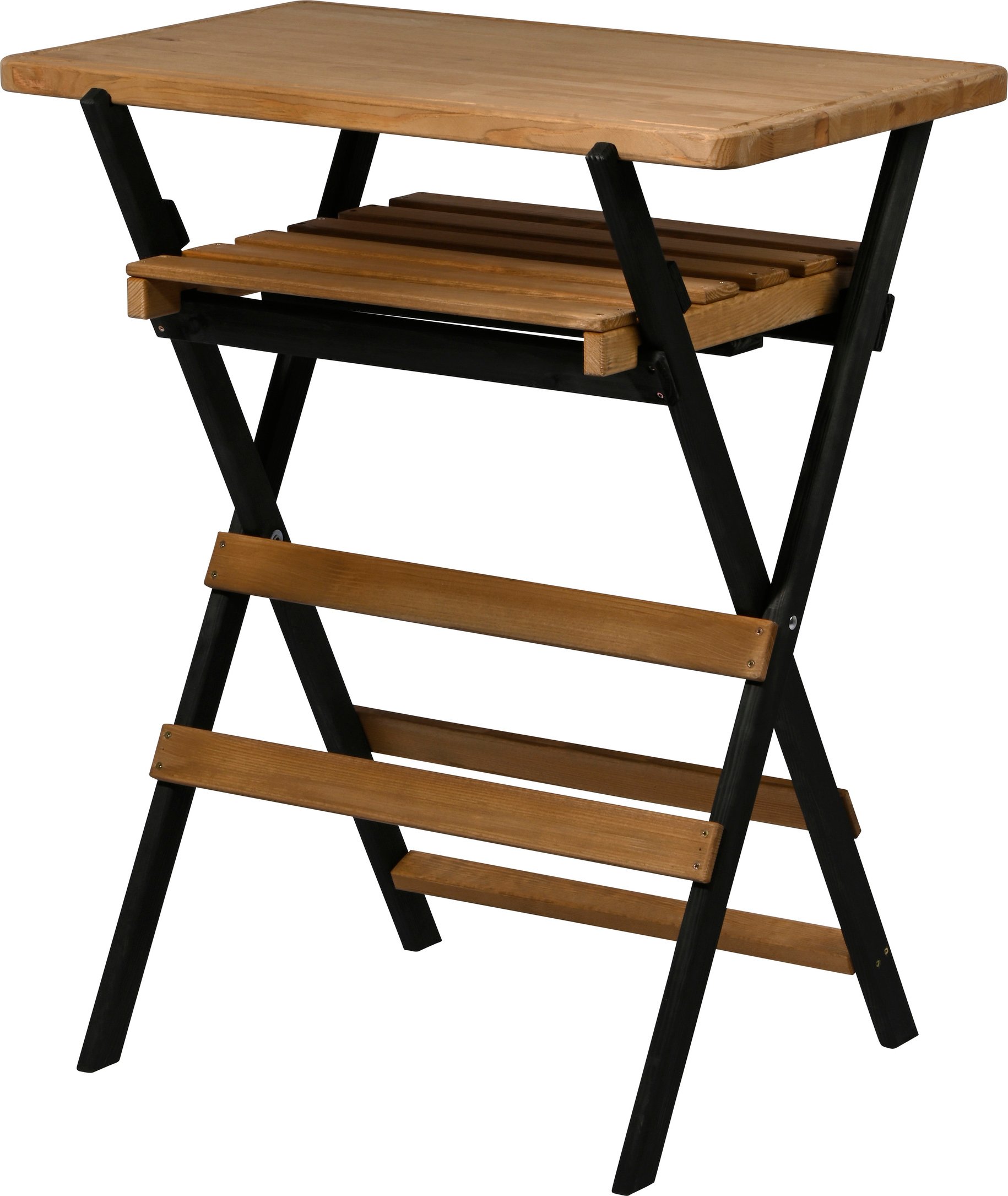 dobar Klappbarer Multifunktionstisch, aus Holz, L 70 x B 44 x H 81 cm