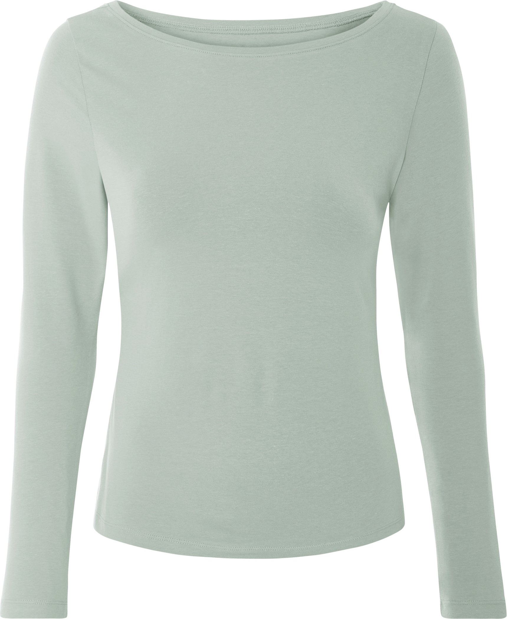 esmara® Damen Langarmshirt, körpernah geschnitten (Hellgrün, XS(32/34))