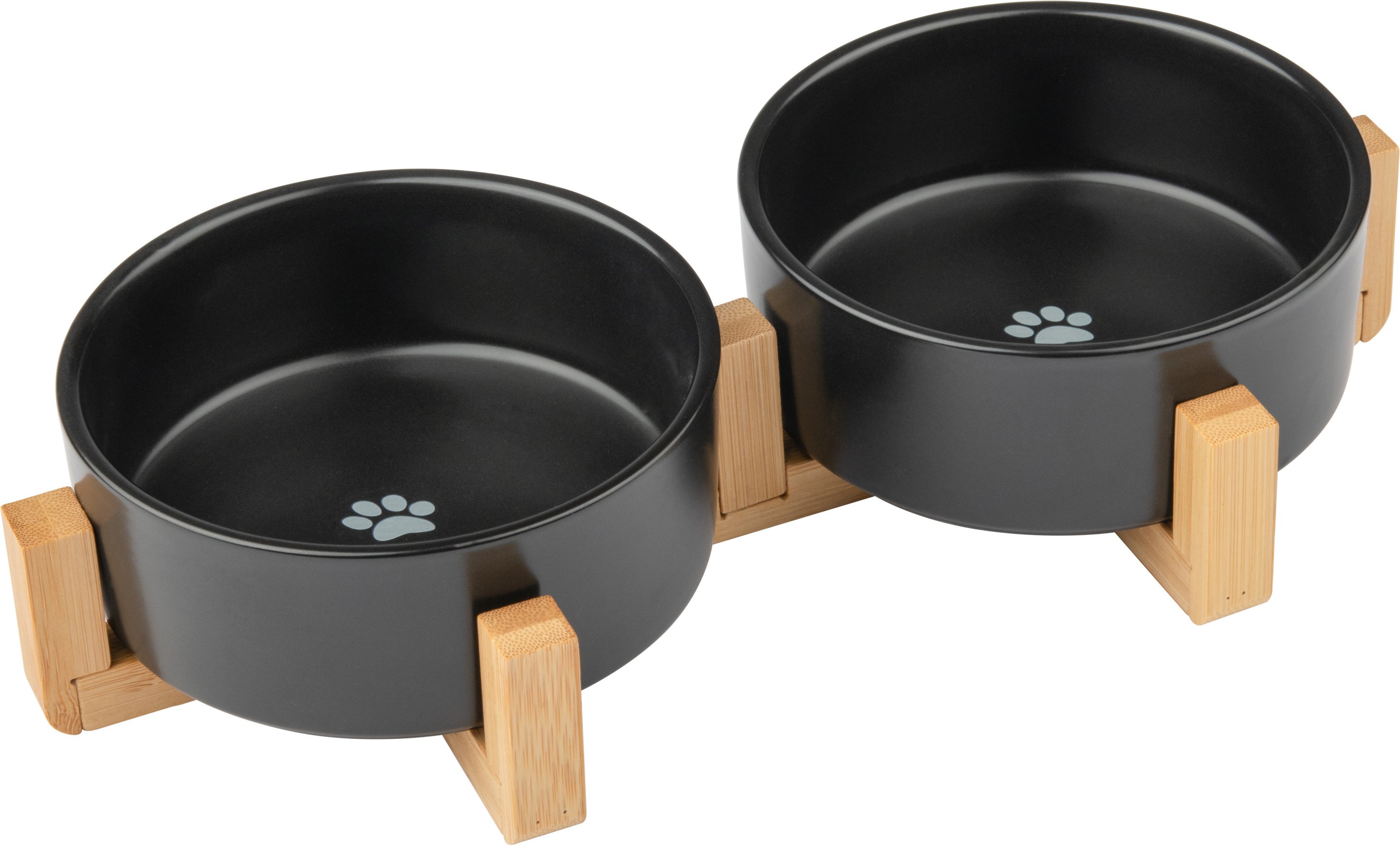 zoofari® Futternapf / Doppelfutternapf (Doppelnapf, Schwarz)