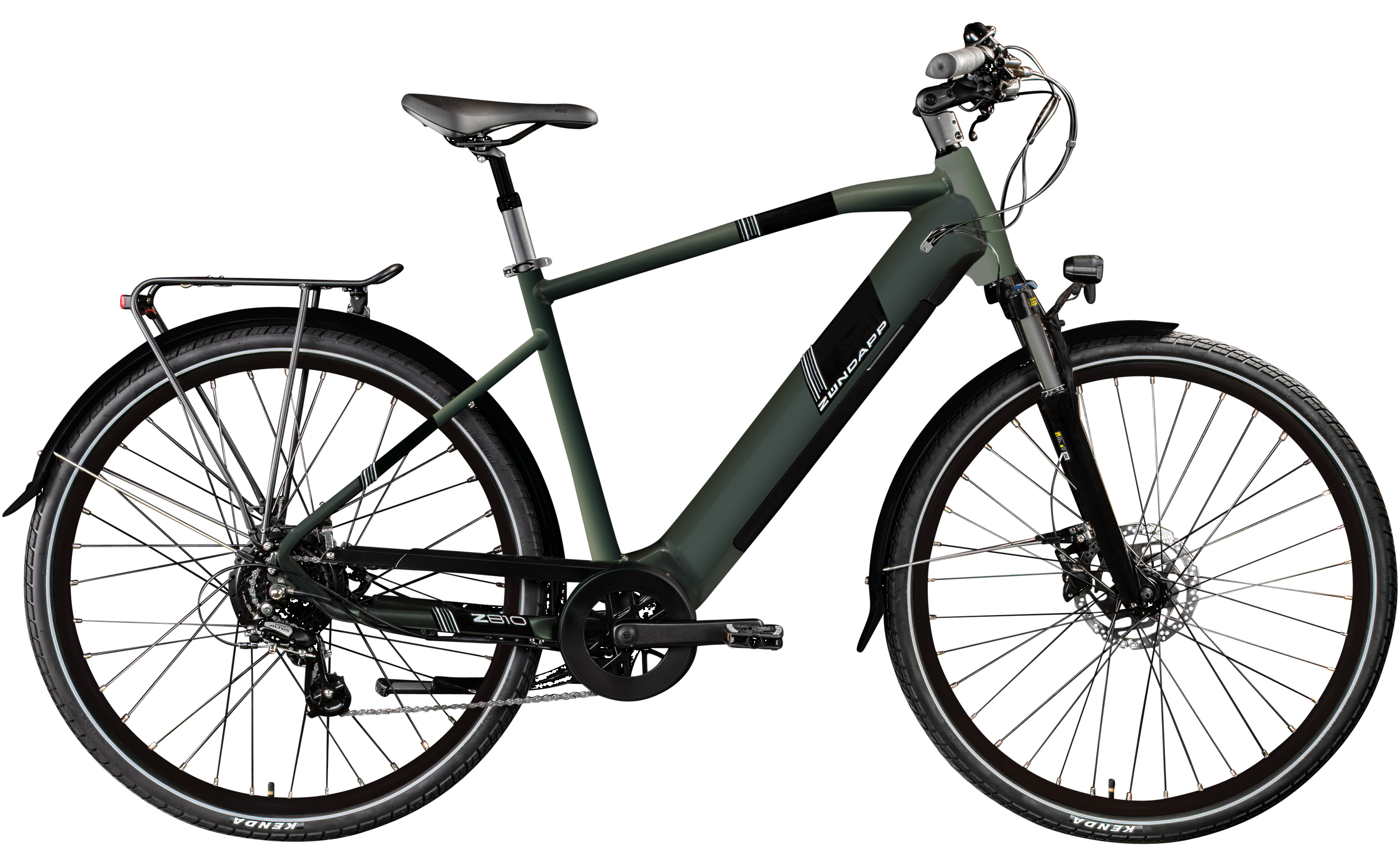 Zündapp Z810 E-Trekkingbike (Herren, dunkelgrün metallik)