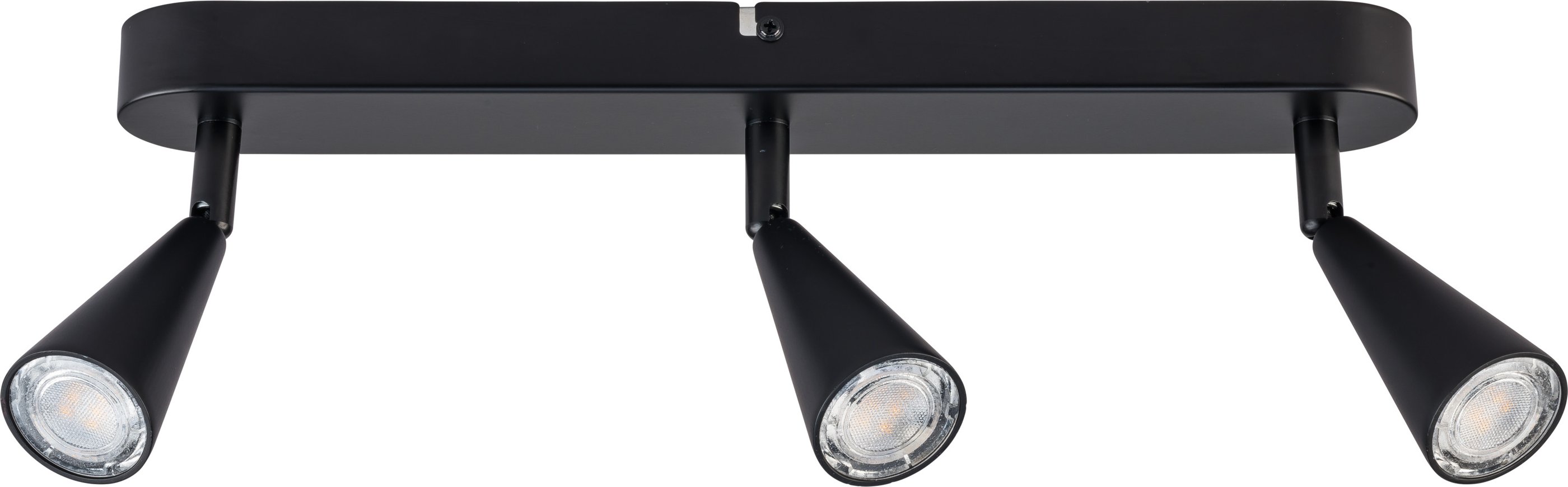 LIVARNO home Deckenspot / Wand-/Deckenschiene 3flammig (oval/schwarz)