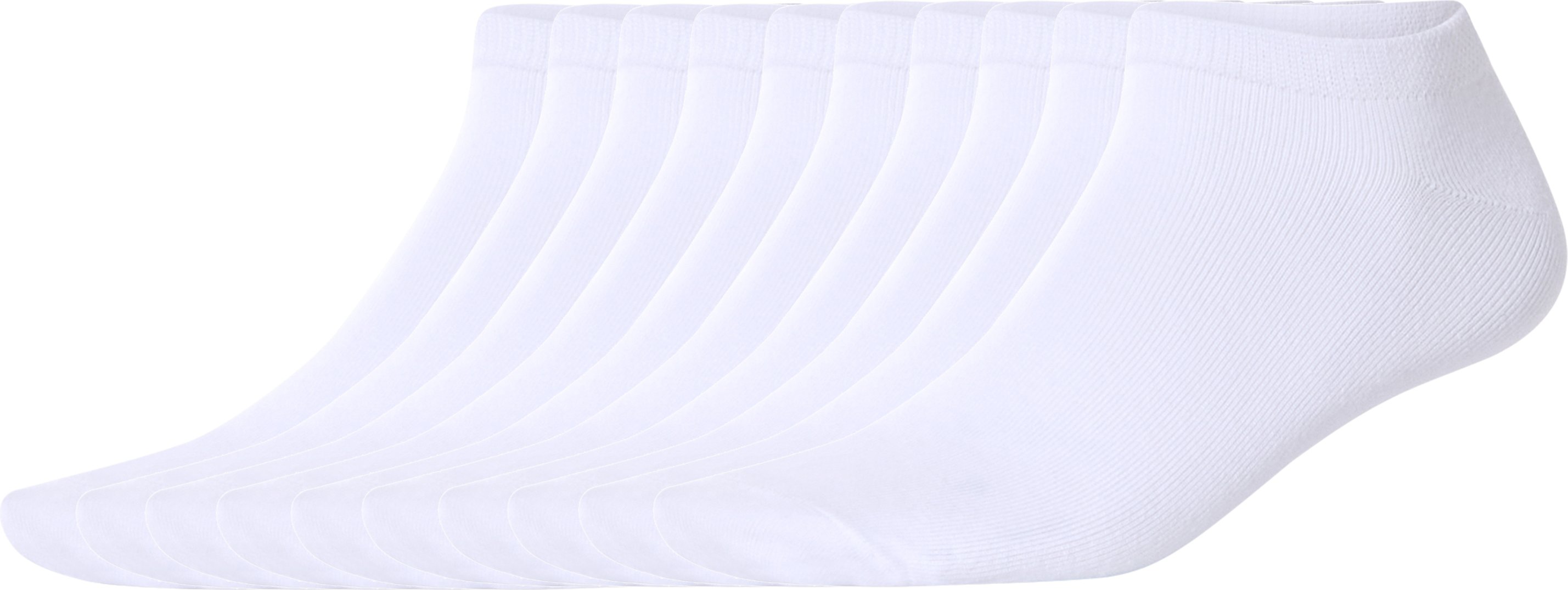 esmara Men 10 Paar Herren Sneakersocken (Weiß, 43-46)