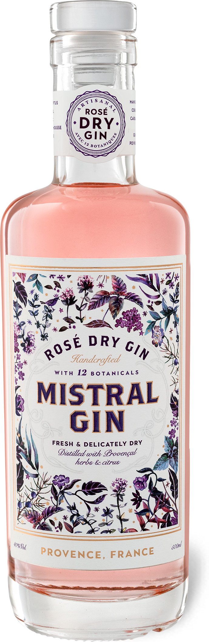 Mistral Rosé Dry Gin 40% Vol