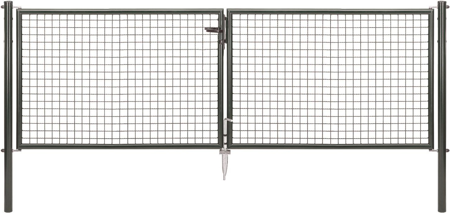 ALBERTS Wellengitter-Doppeltor für Maschendrahtzäune (100 cm)