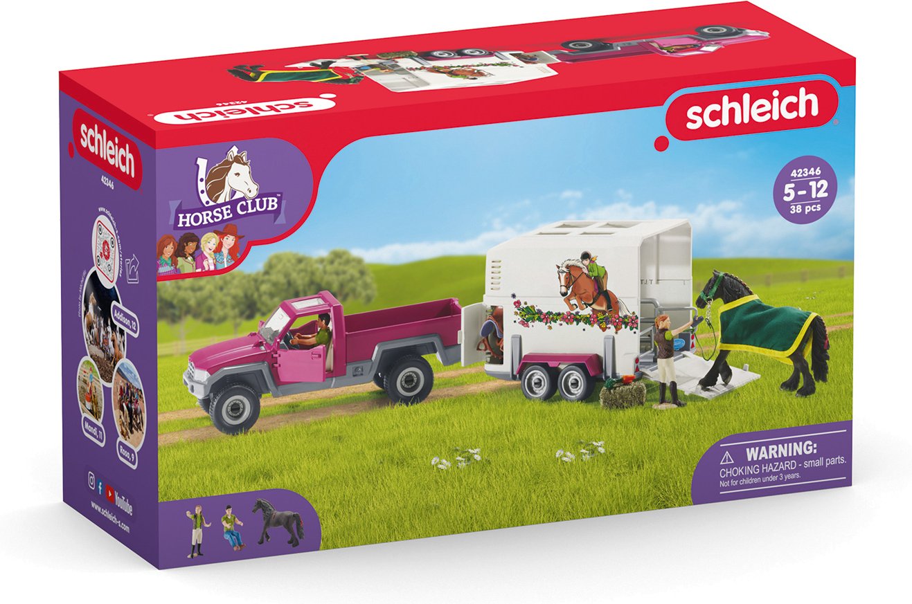 Schleich 42346 Horse Club Spielset »Pick-up mit Pferdeanhänger«