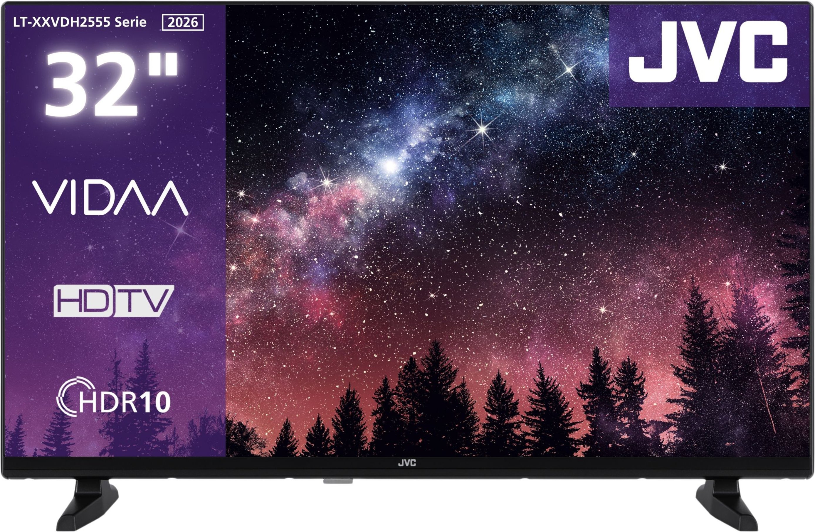 JVC 32 Zoll Fernseher »LT-32VDH2555« Smart TV VIDAA, HD-Ready, HDR, Triple-Tuner
