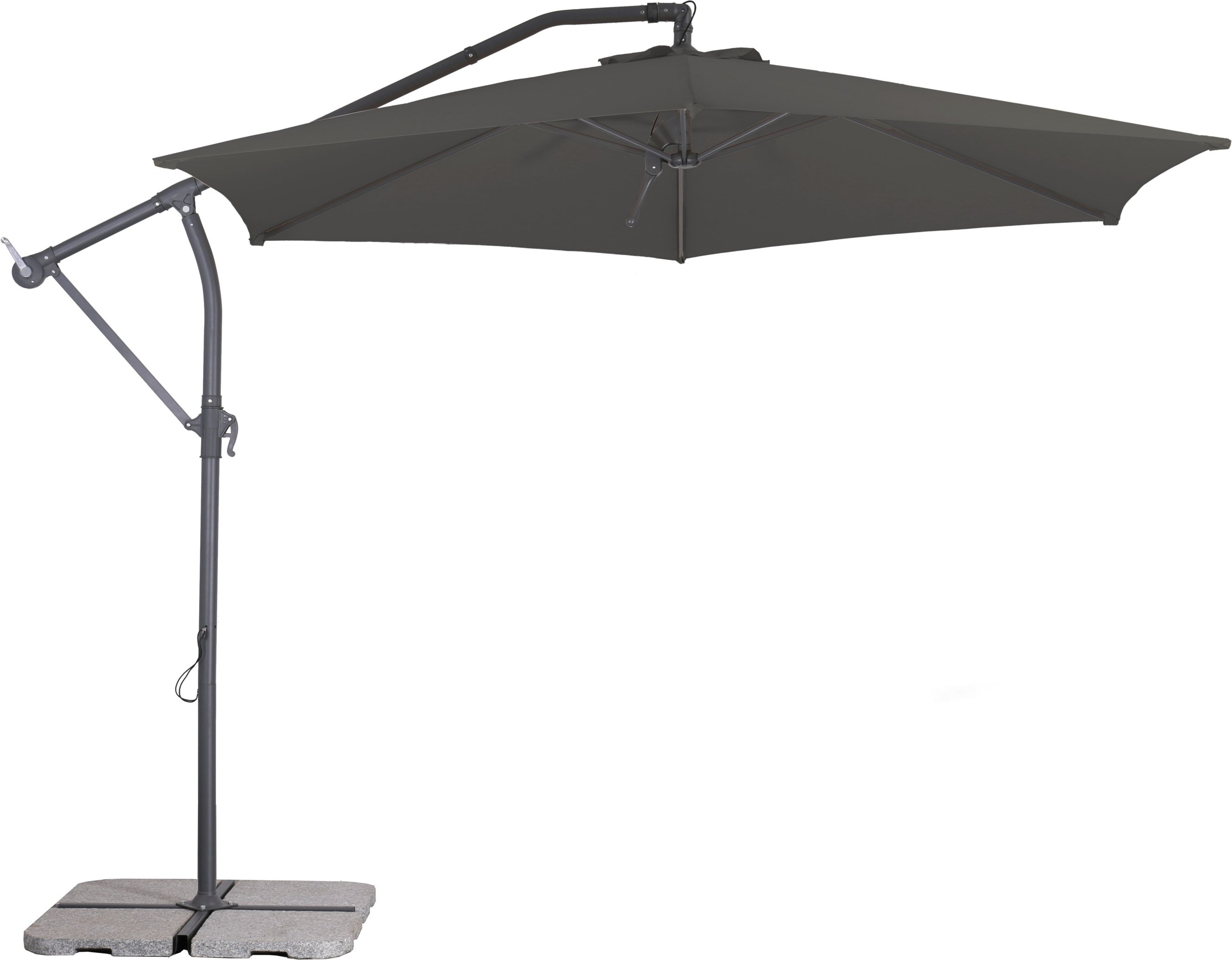 Schneider Sonnenschirm »Palmera 300«, inkl. Schutzhülle (Anthrazit)