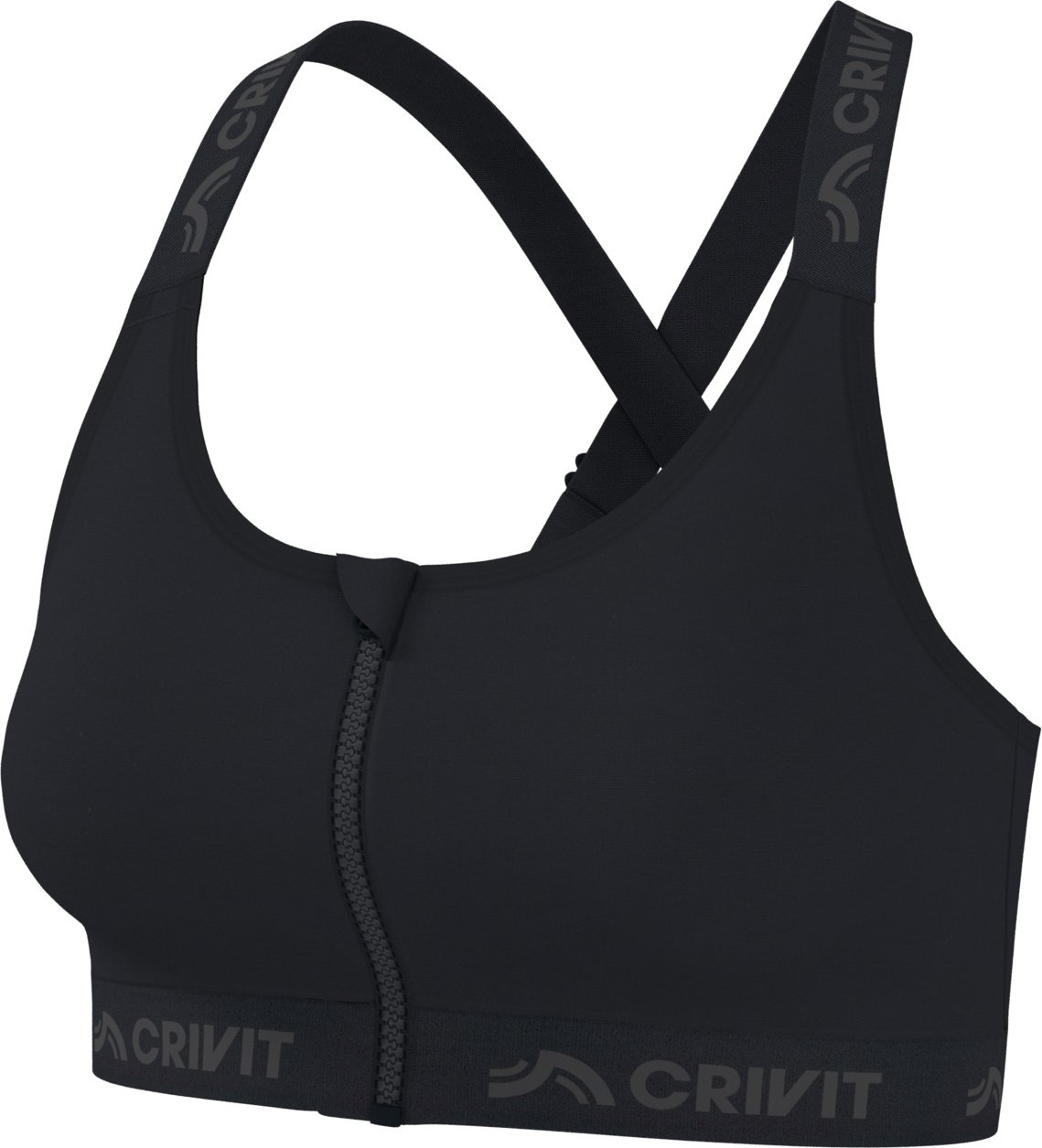 CRIVIT Damen Sportbustier (Schwarz, S(36/38))