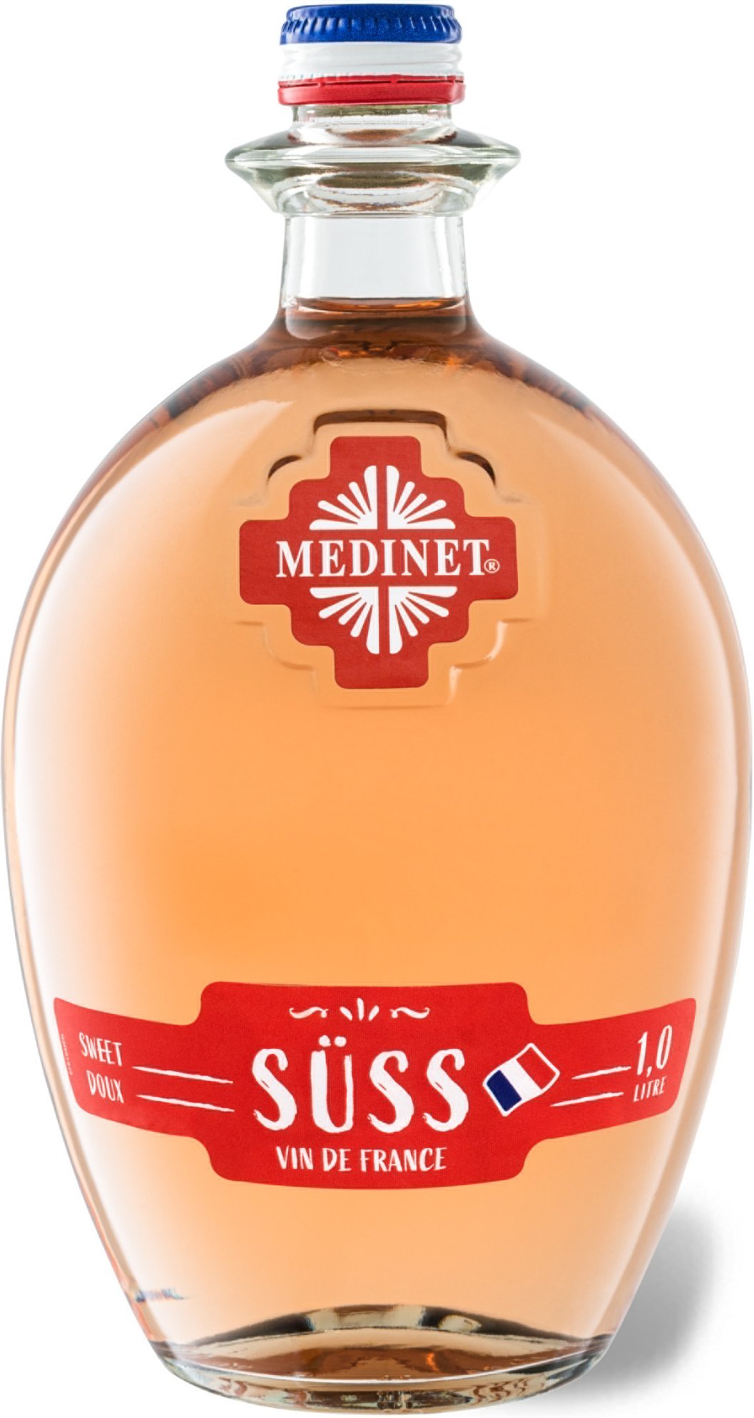 Medinet rosé fruchtig-süß, Literflasche, Roséwein
