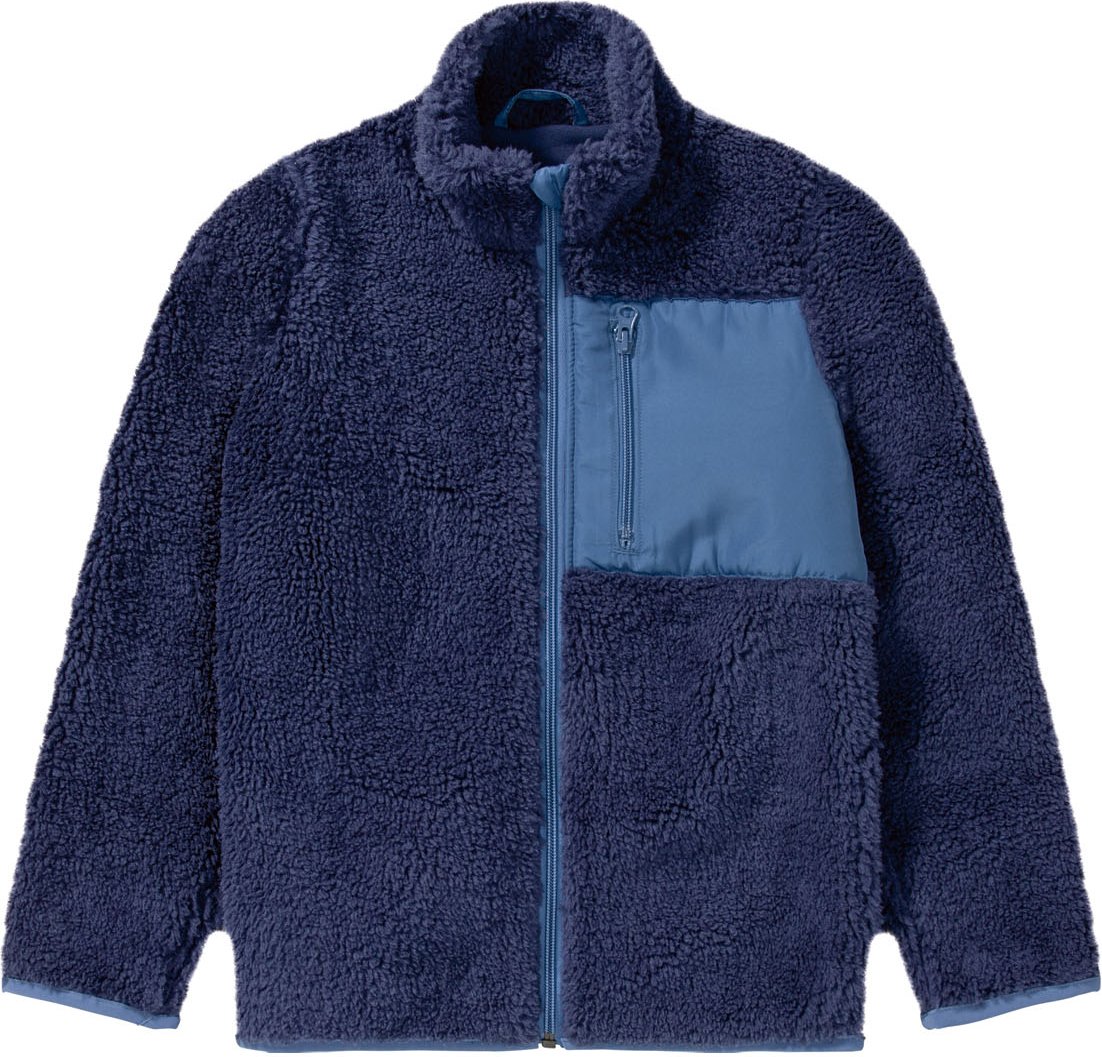 pepperts!® Kinder Jungen Jacke Lammfellimitat (Navy, 158/164)