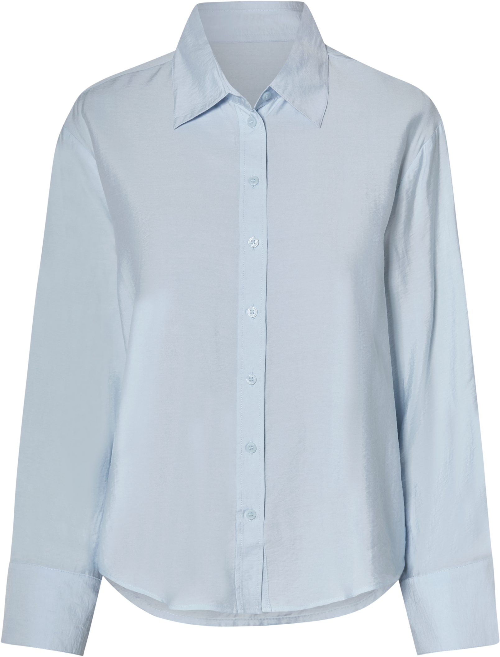 esmara® Damen Bluse, mit überschnittenen Schultern (Hellblau, 34)