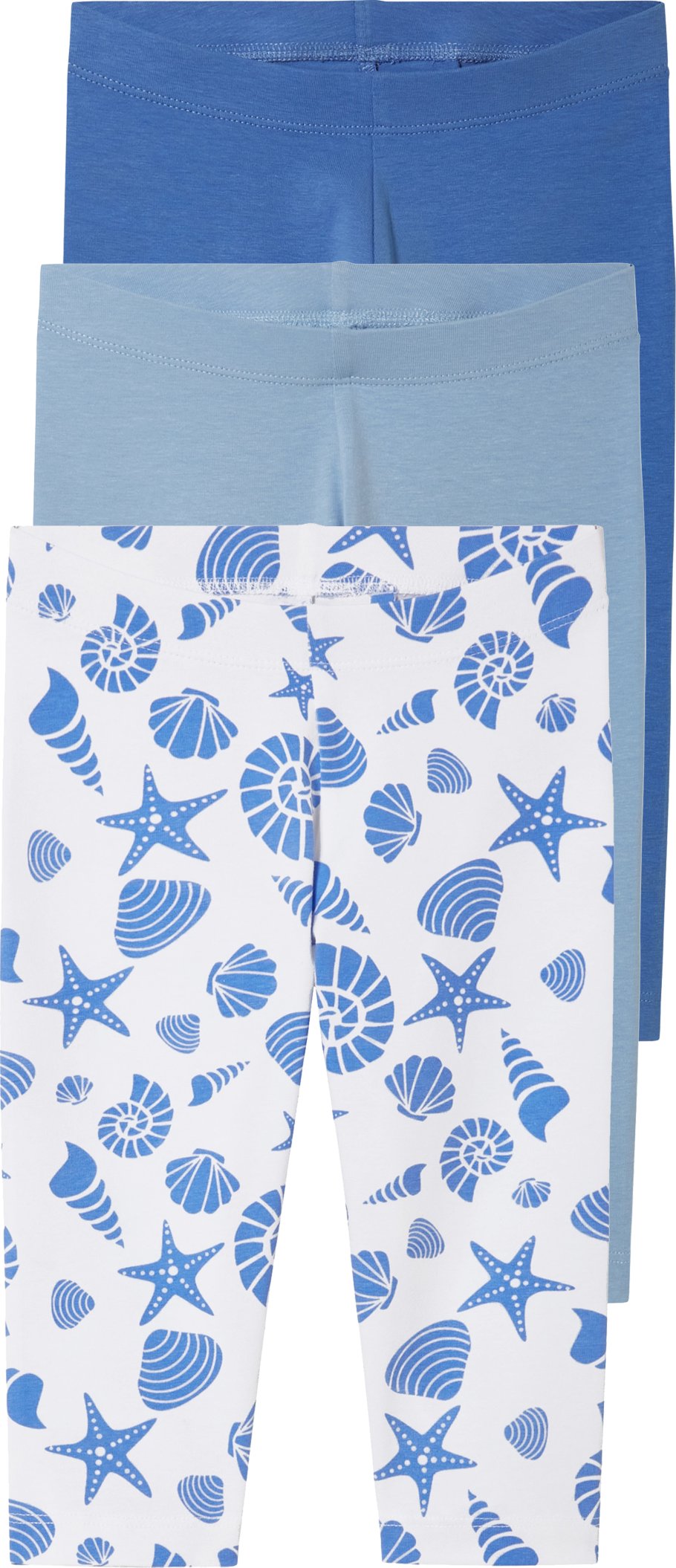 Thumbnail - lupilu® Kleinkinder Mädchen Leggings, 3 Stück (Blau, 98/104)